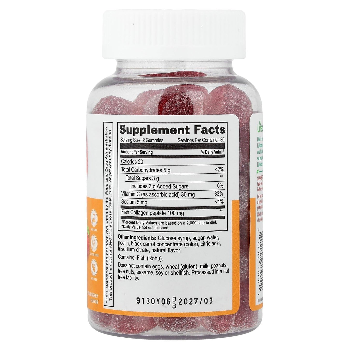 Lifeable Collagen + Vitamin C Gummies, 60 Gummies