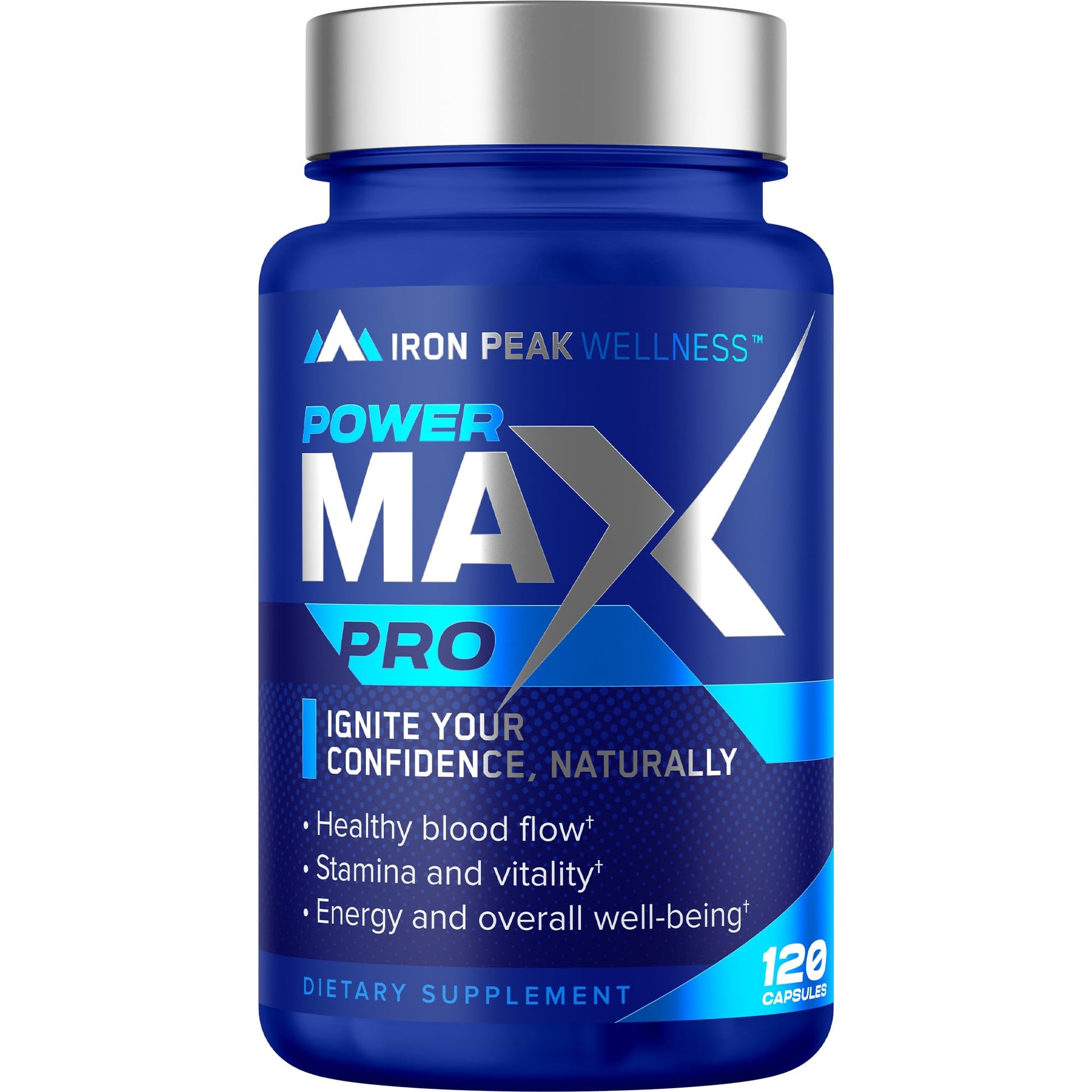 IronPeak Wellness Testosterone Booster Capsule 120 Count