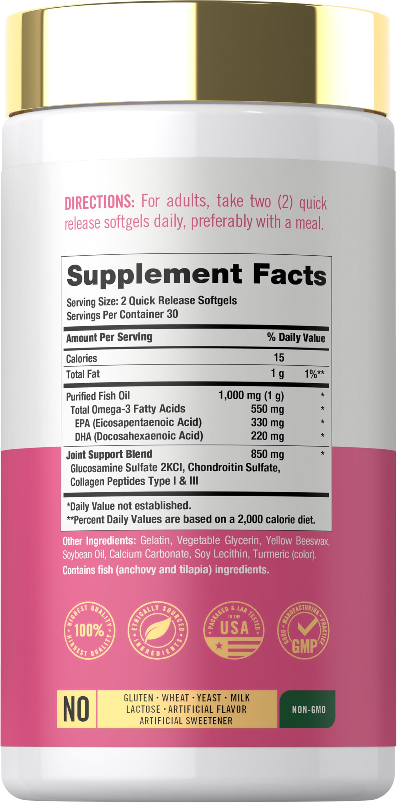 Carlyle Joint Support for Women Softgels 60 Count