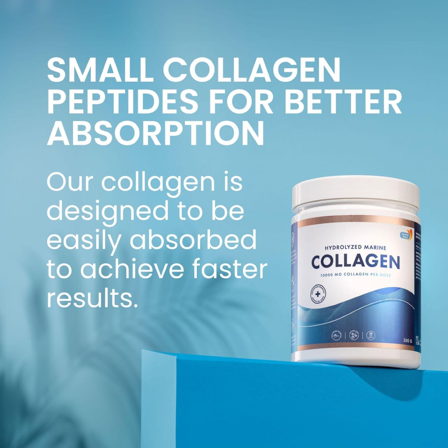 Swedish Nutra Hydrolysed Marine Collagen Powder 10.58 oz