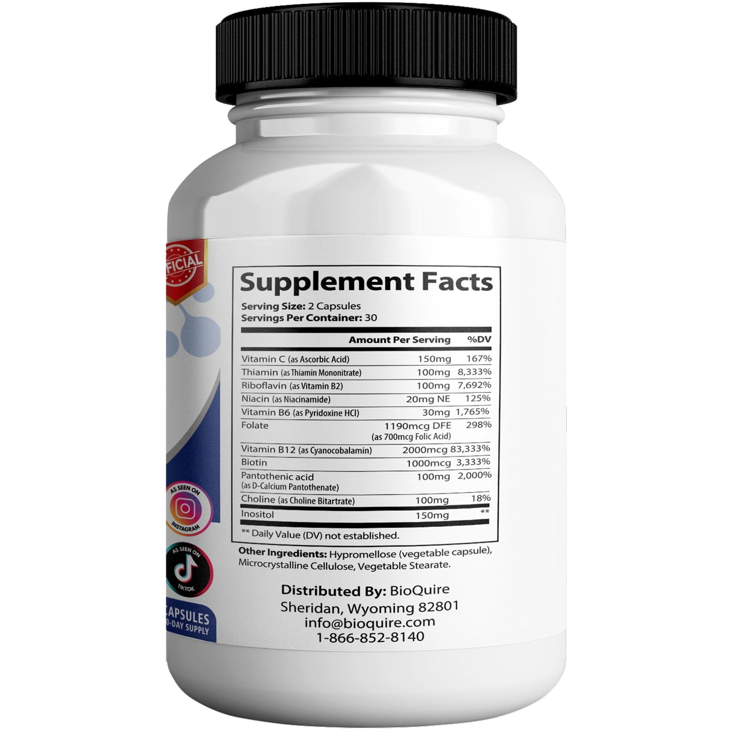 BIOQUIRE Nerve Flow MAX Dietary Supplement Capsules, 60 Capsules