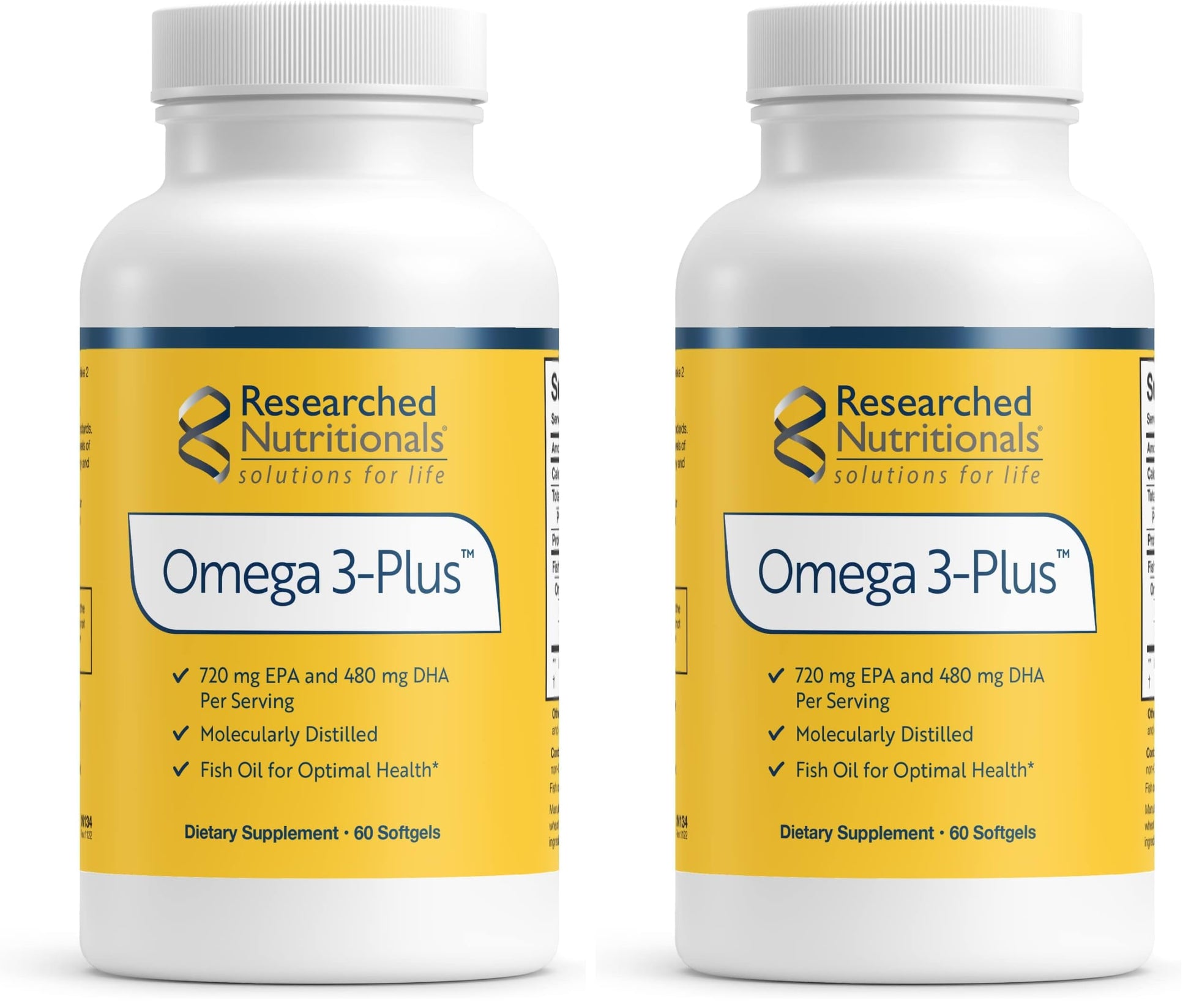 Researched Nutritionals Omega-3 Plus Fish Oil Softgels 120