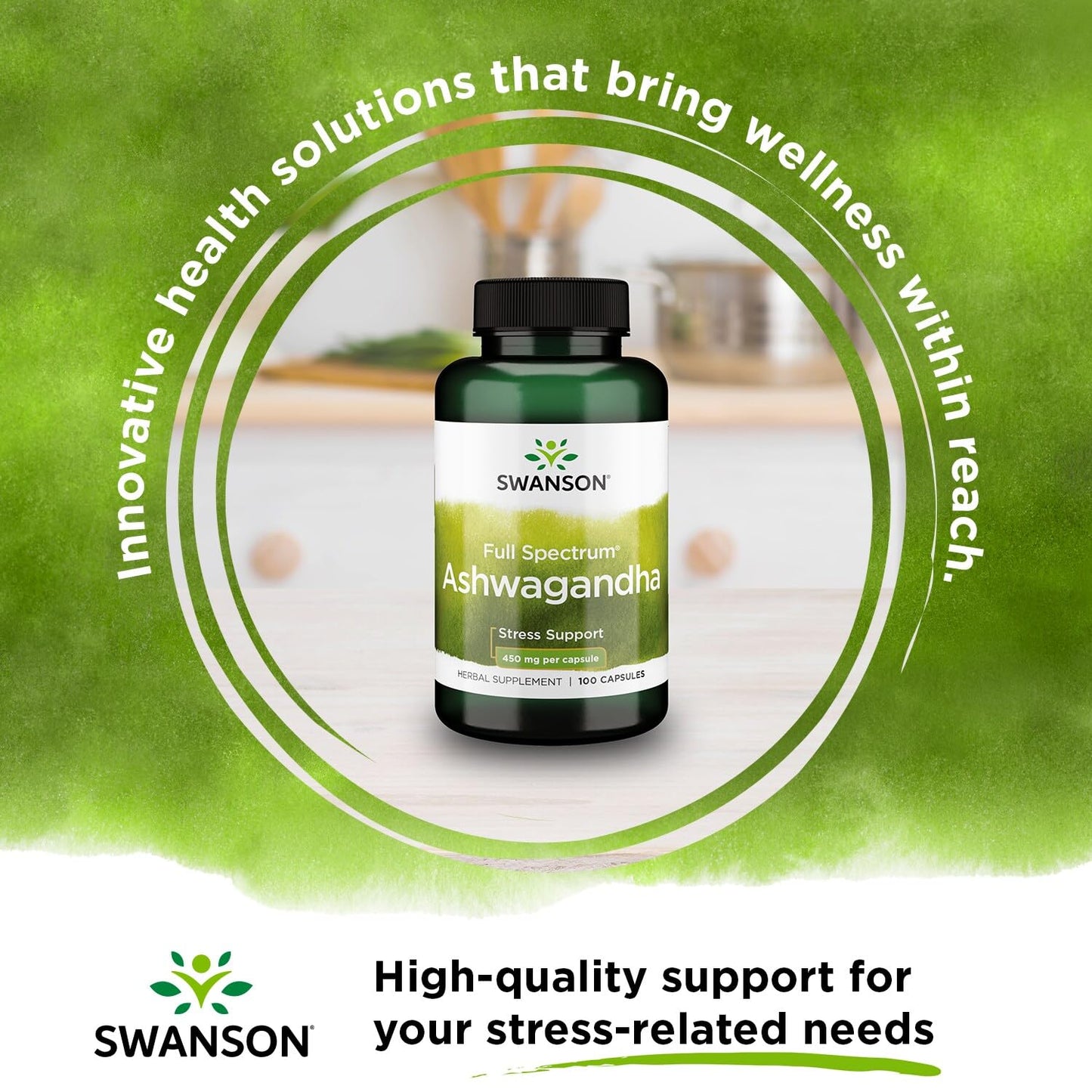 Swanson Full Spectrum Ashwagandha Capsules 60 Count