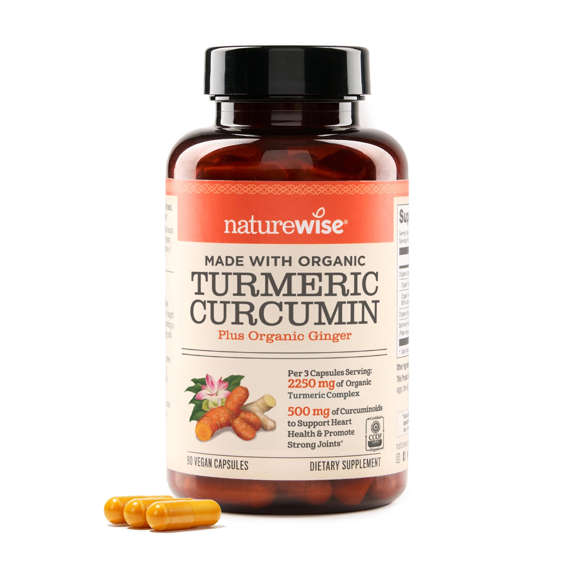 NatureWise Curcumin Turmeric 2250mg Capsule, 90 Count