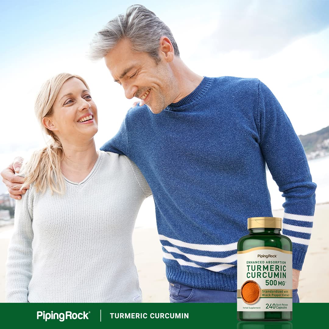 Piping Rock Turmeric Curcumin Supplement Capsule 240