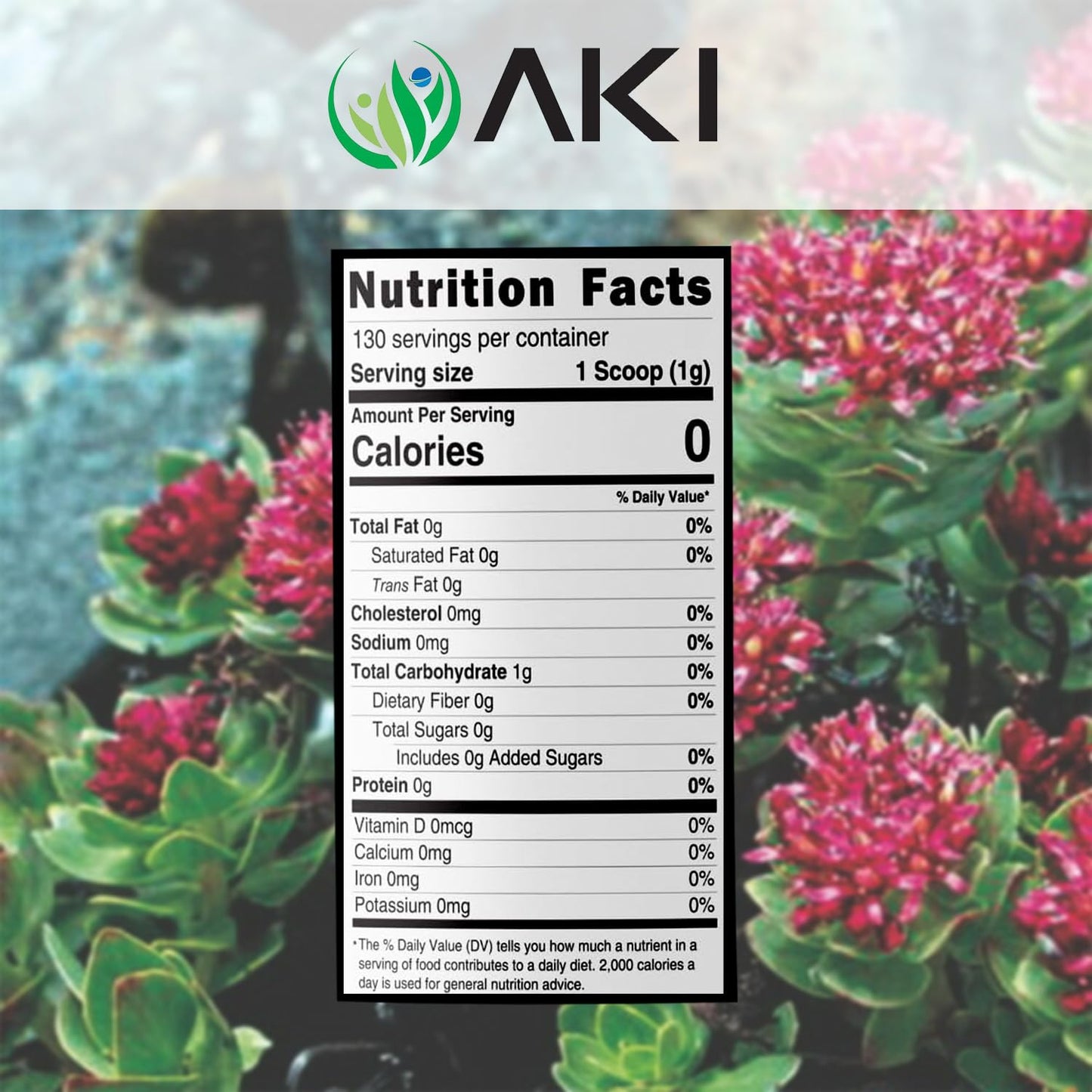 AKI ORGANIC Rhodiola Rosea Root Powder 4.59 Ounce