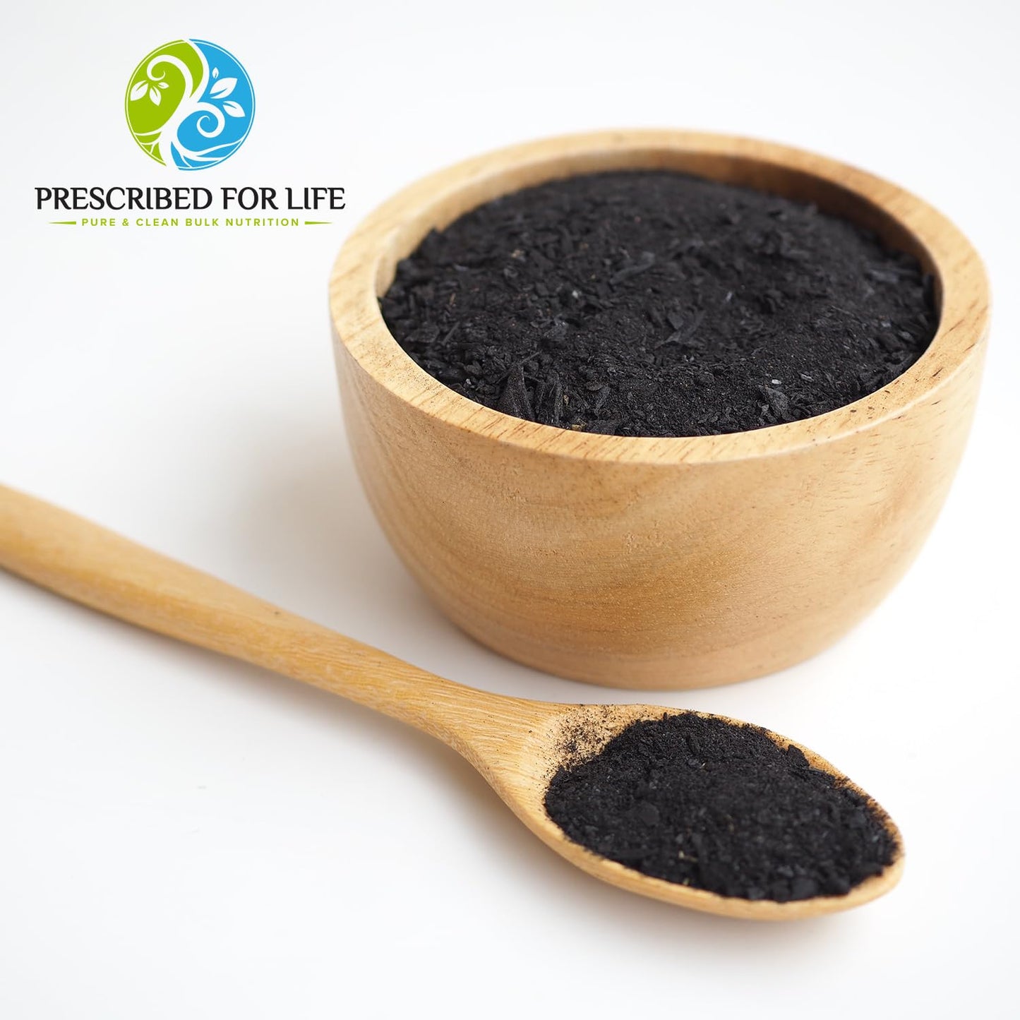 Prescribed For Life Activated Charcoal Powder, Coconut Shell Charcoal Ultra Fine Husk Food Grade, 704