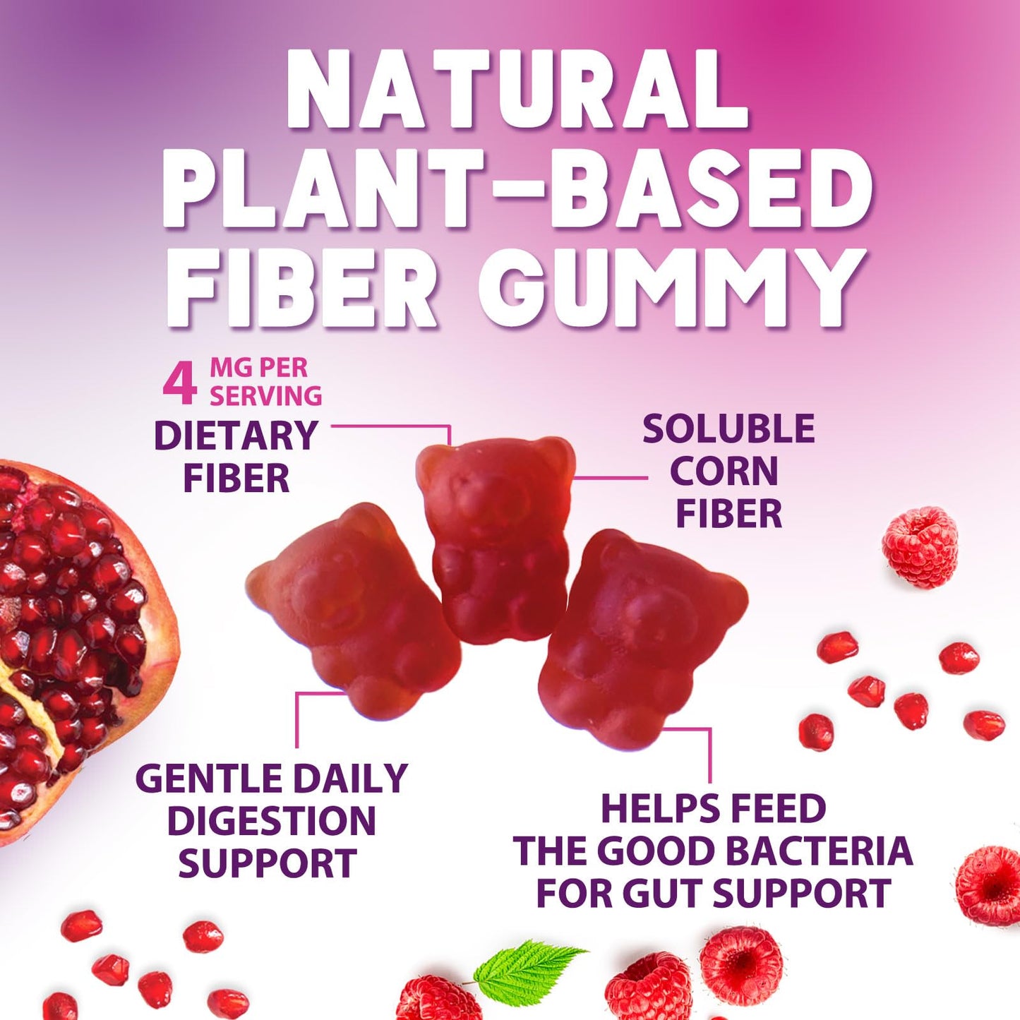 Nature's Nutrition Fiber Gummies 60 Count