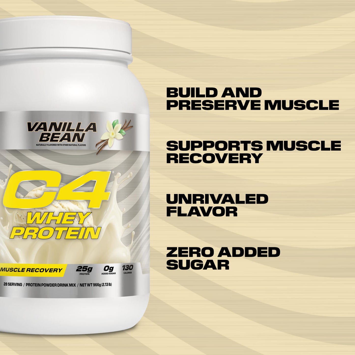 C4 Whey Protein Powder, 34.1 Servings