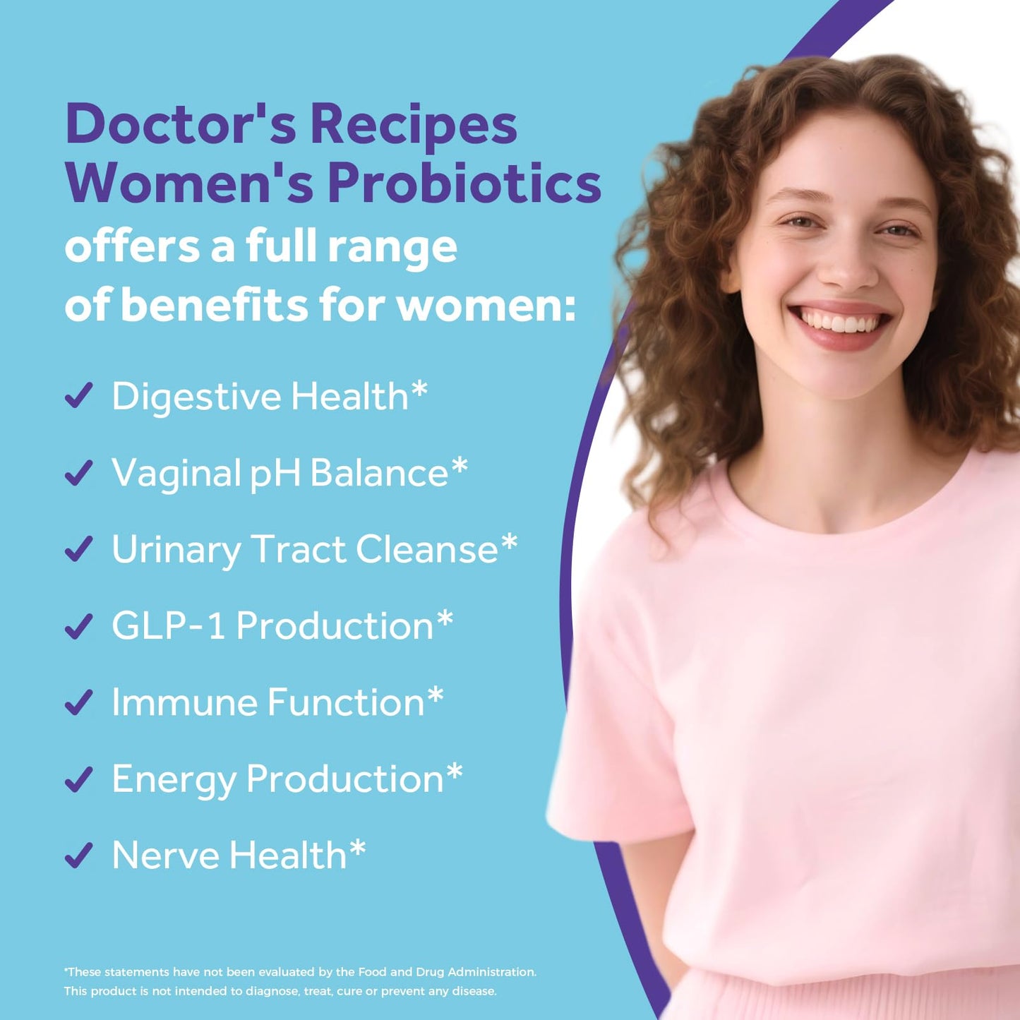 Doctor's Recipes Probiotics for Women Capsules 30 Count