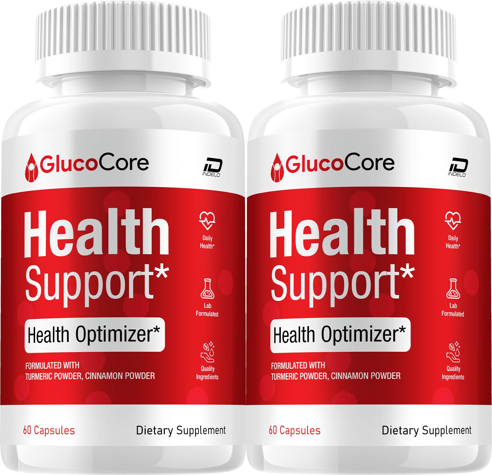 Indelo Gluco Core Capsules – GlucoCore Natural Blend Daily Health Supplement, 120 Capsules