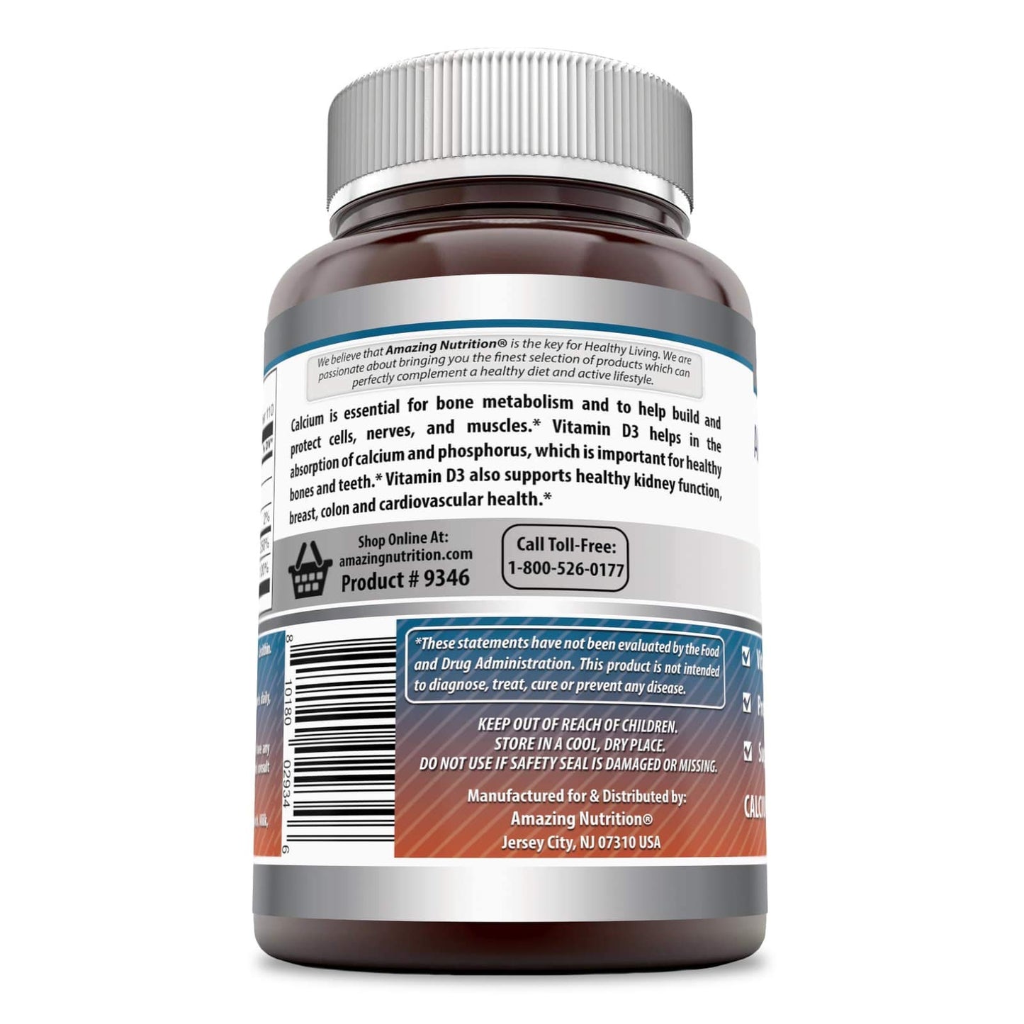 Amazing Nutrition Calcium with Vitamin D3 220 Supplement Softgels 220