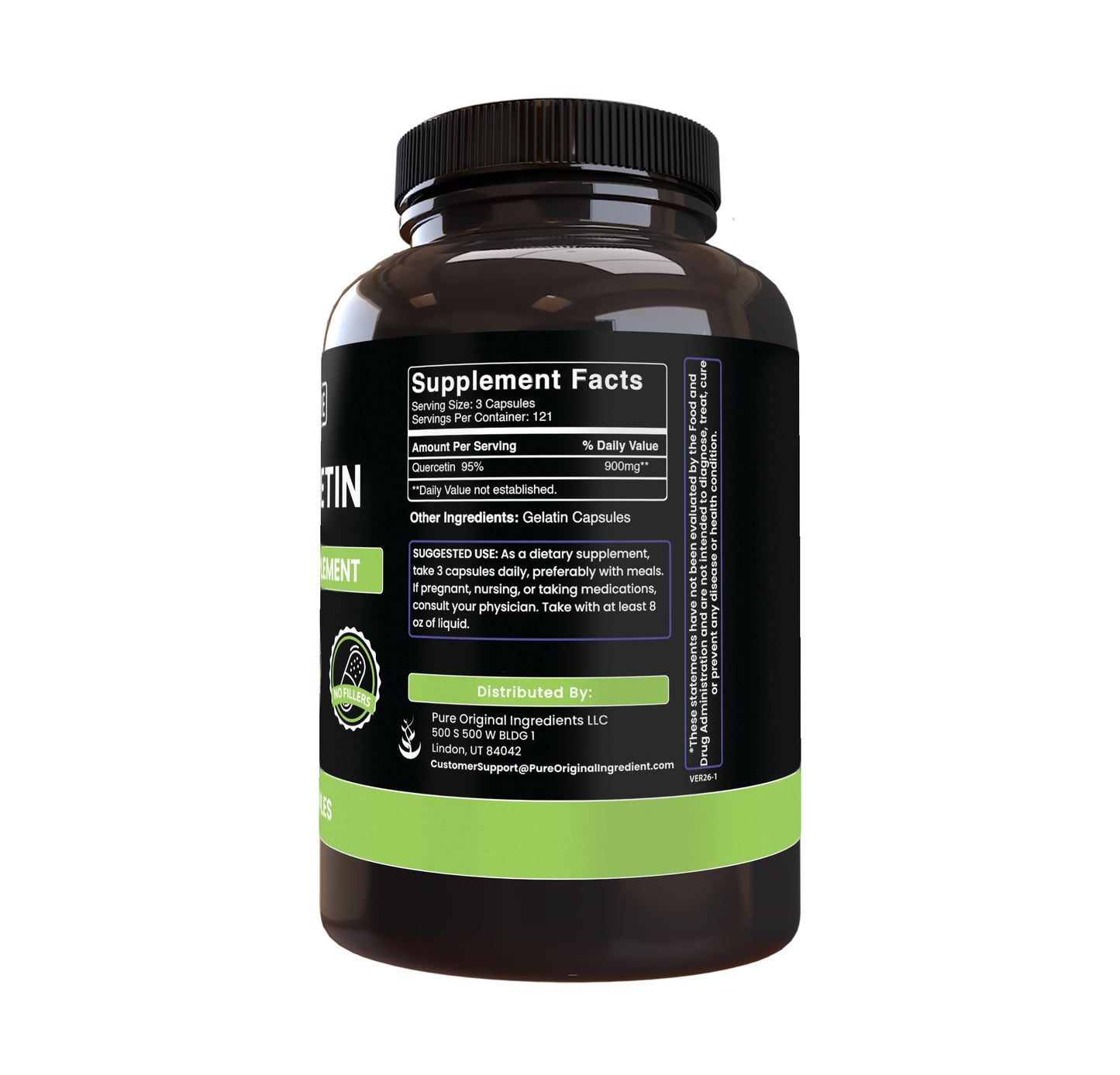 Pure Original Ingredients Quercetin 365 Capsules