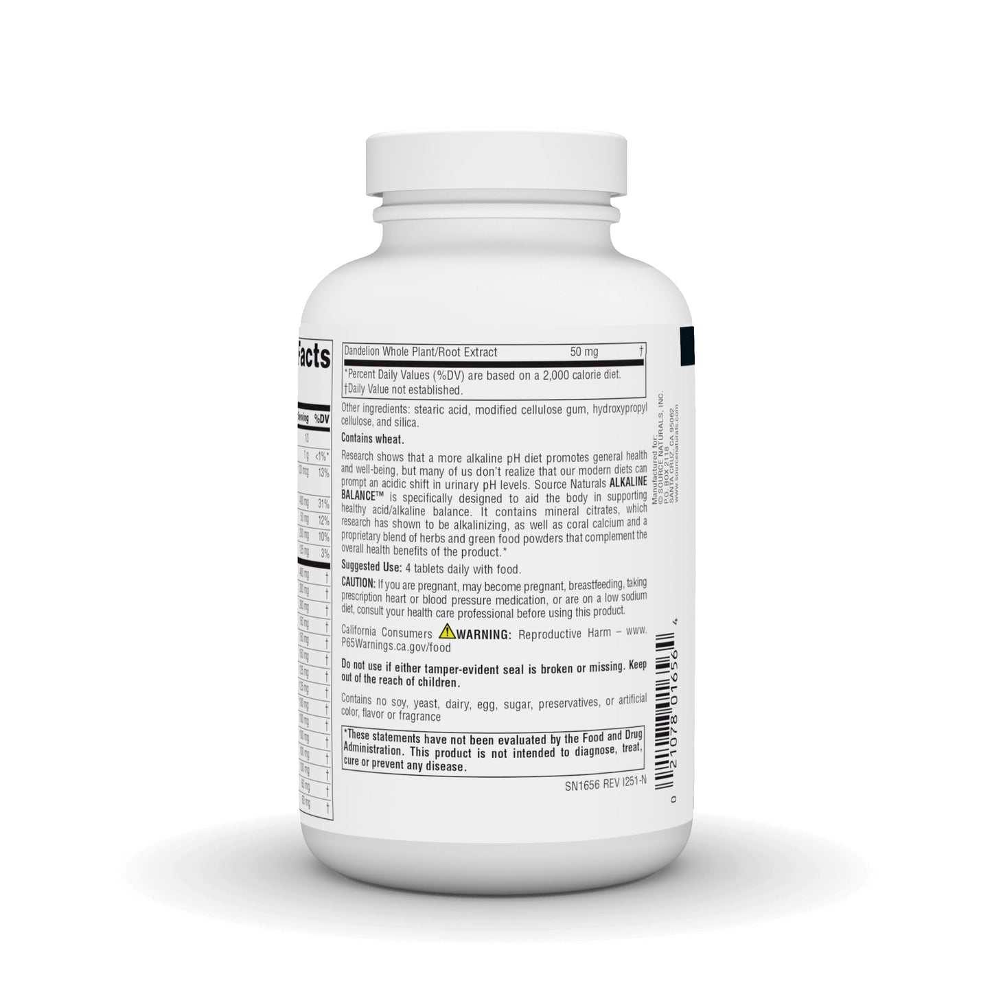 Source Naturals Alkaline Balance to Support pH Balance 120 Tablets