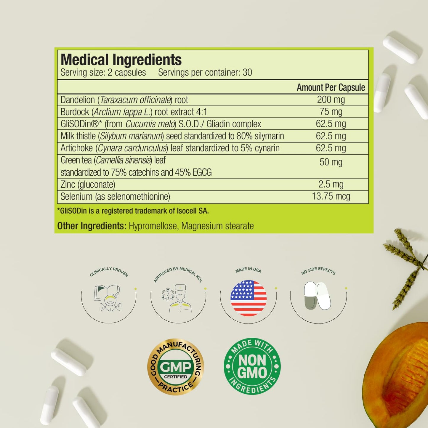 GliSODin Diuretic Capsule, 60 Capsules