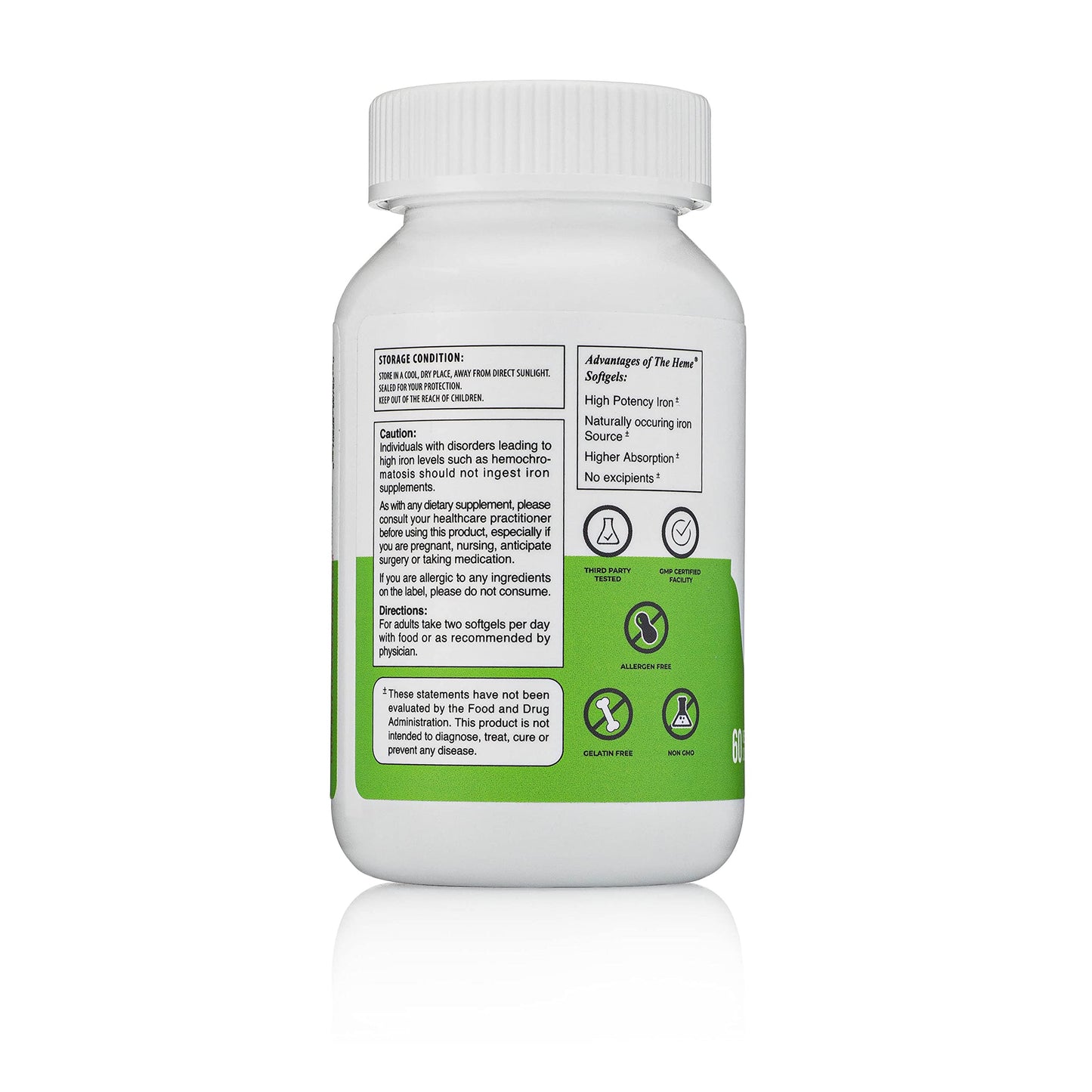 Pharmvista Heme Iron Polypeptide Softgels 60 Count