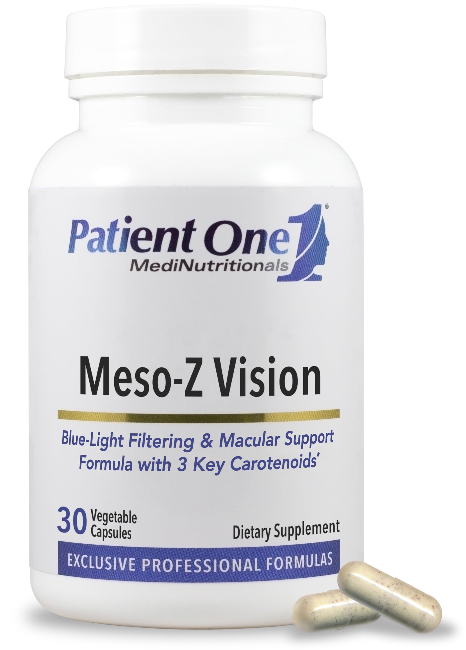 Patient One Meso-Z Vision Meso-Zeaxanthin + Eye Carotenoids, 30 Capsules