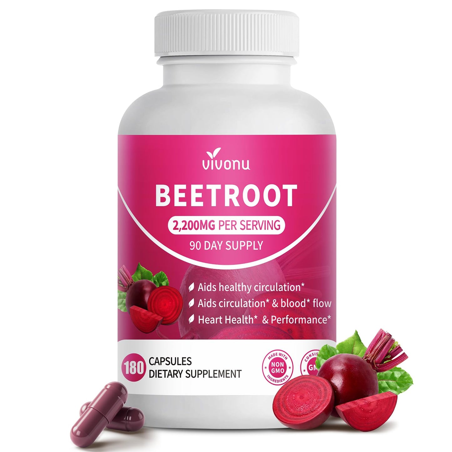VivoNu Beetroot Gummies 60 Count