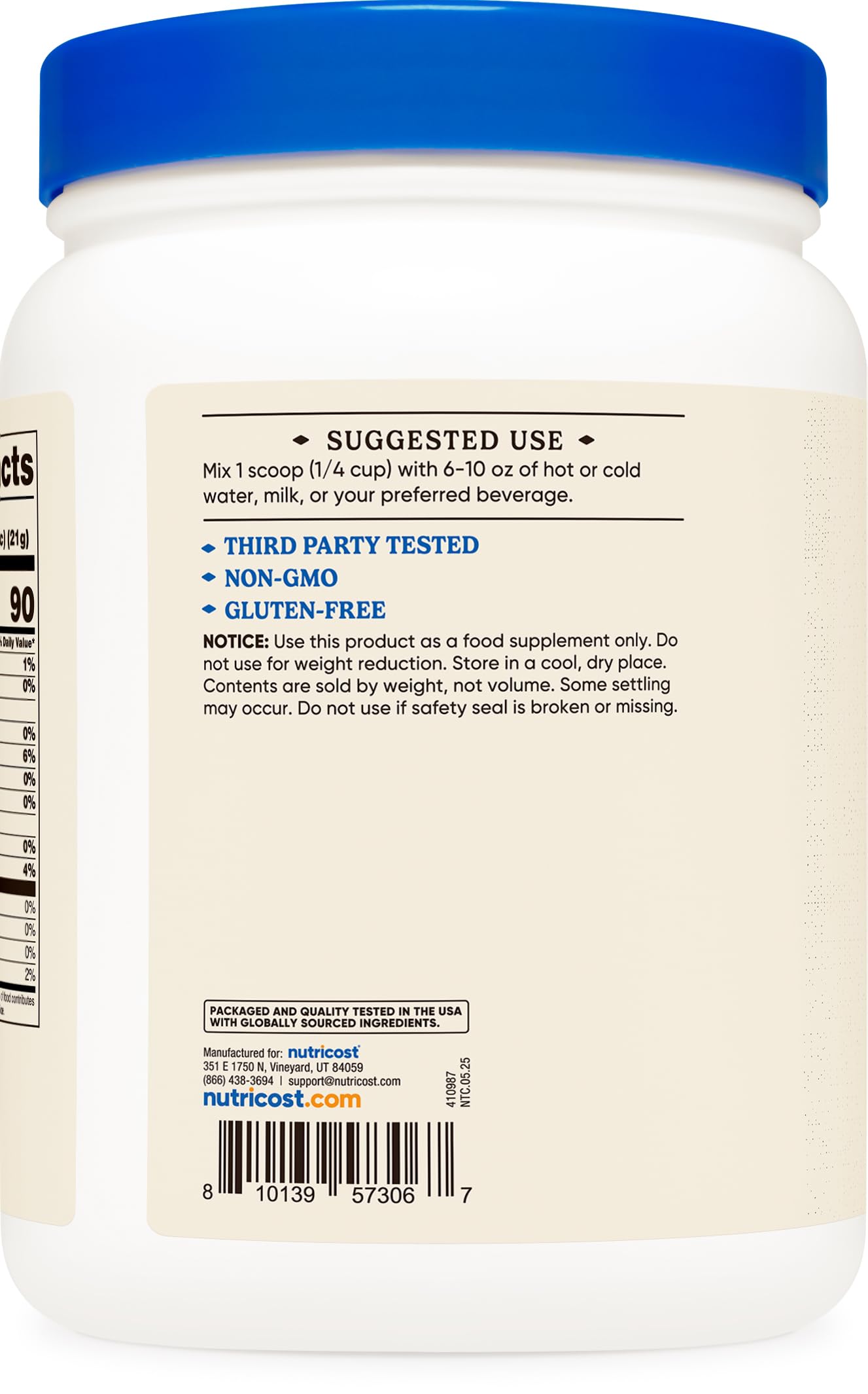 Nutricost Beef Bone Broth Protein Powder 14.3 Ounce