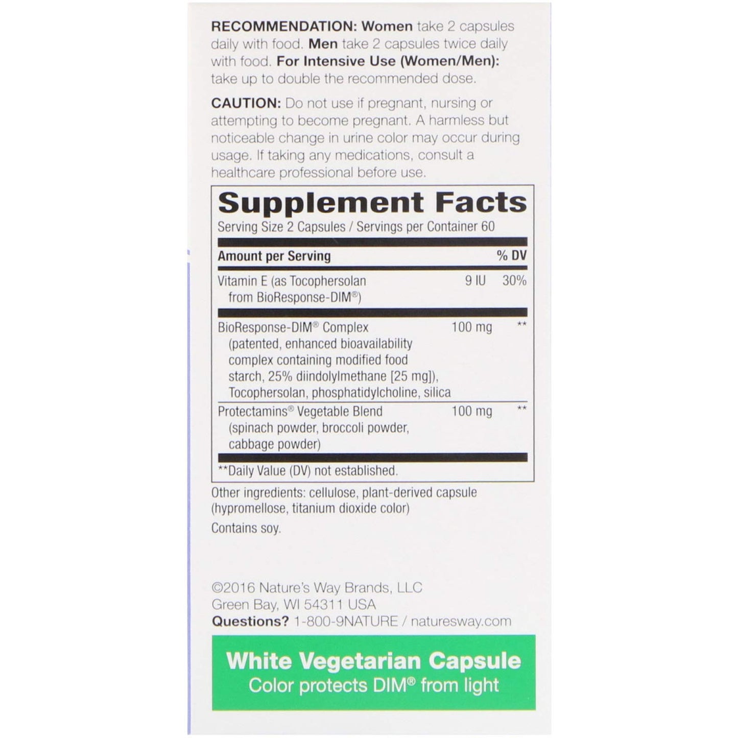 Nature's Way DIM Plus Estrogen Metabolism Capsules 240 Capsules