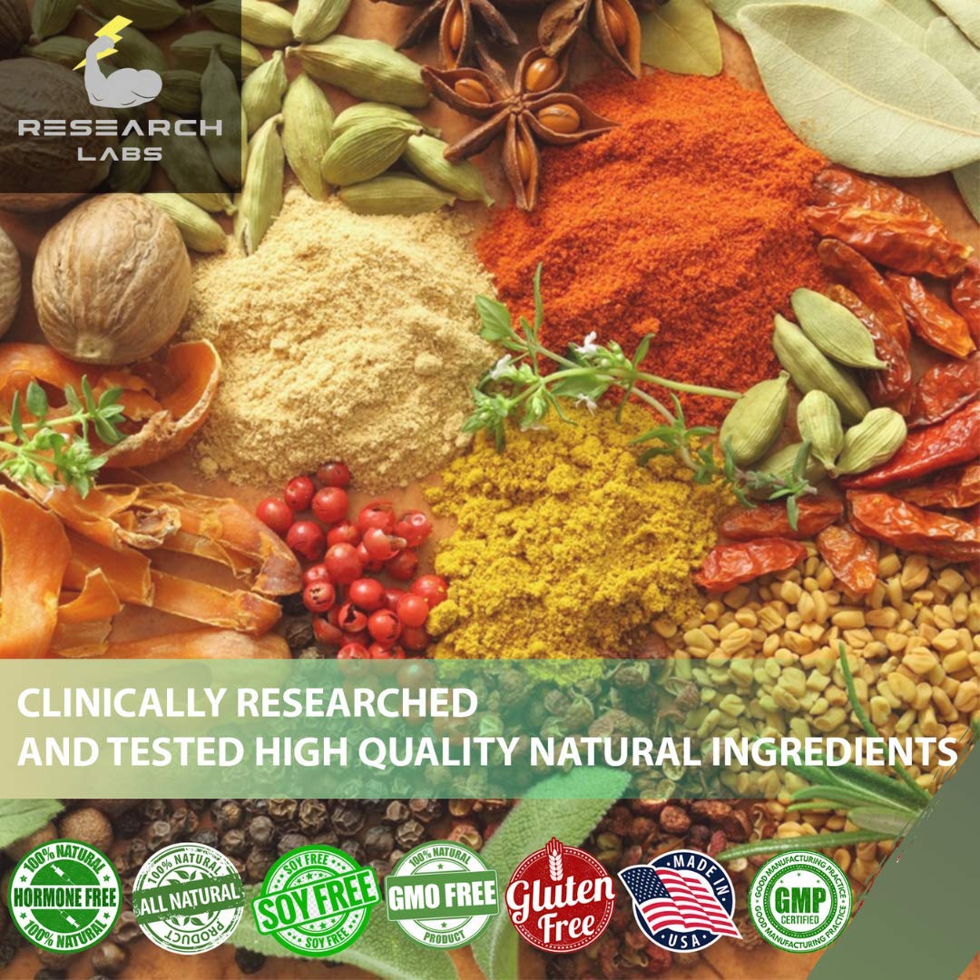 Research Labs Premium Hemp Capsules 120 Count