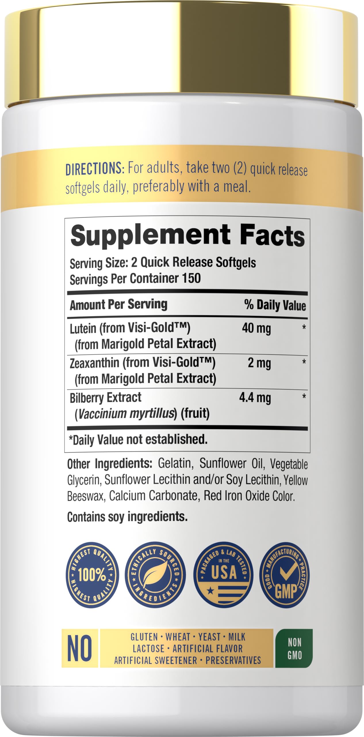 Carlyle Adult Eye Support with Lutein and Zeaxanthin Softgels 300
