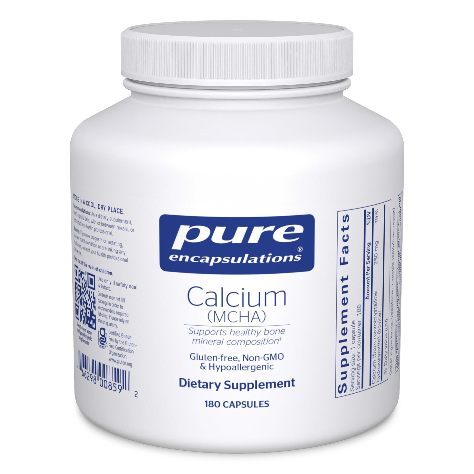 Pure Encapsulations Calcium MCHA Capsules 180
