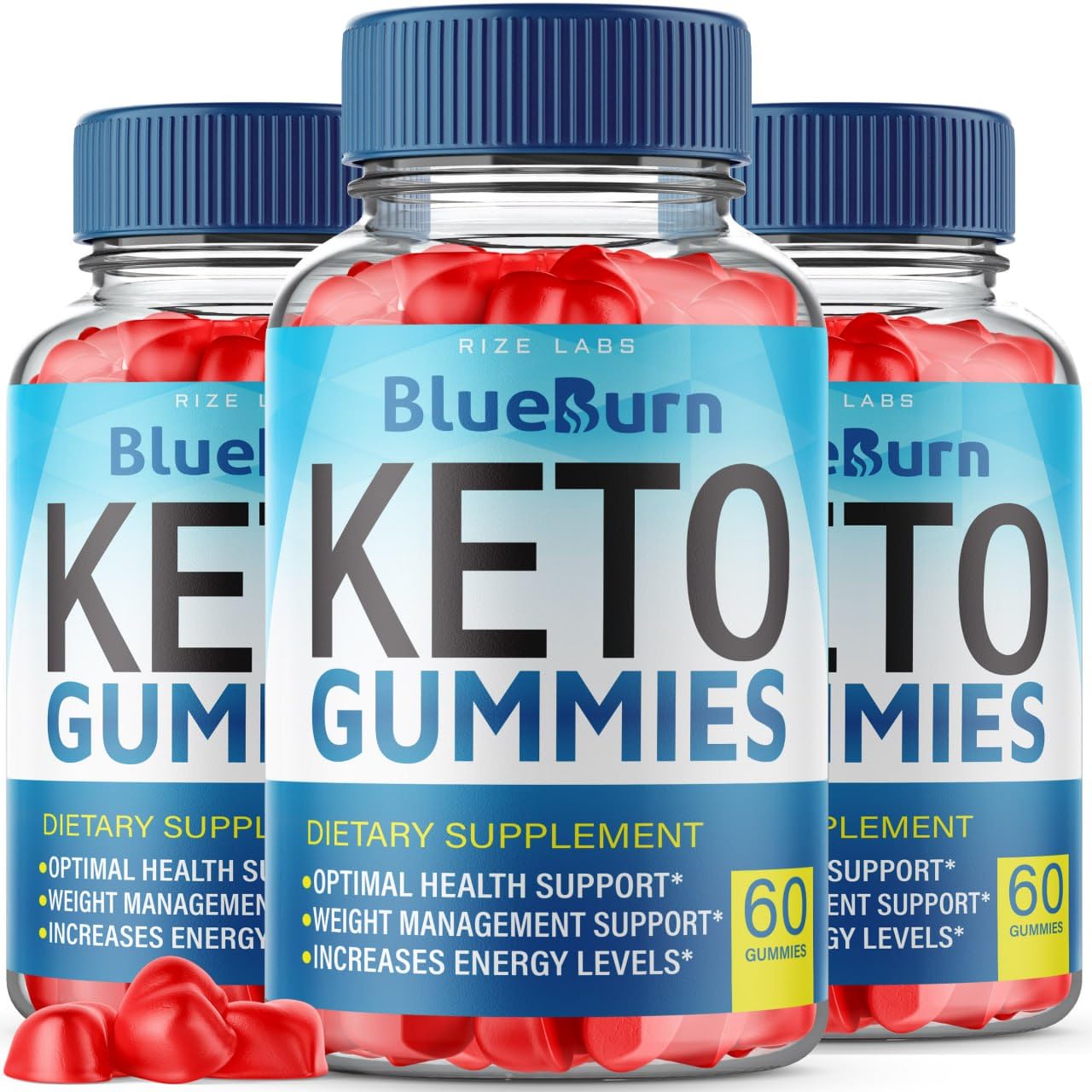 Rize Labs BlueBurn Keto Gummies, 180 Gummies