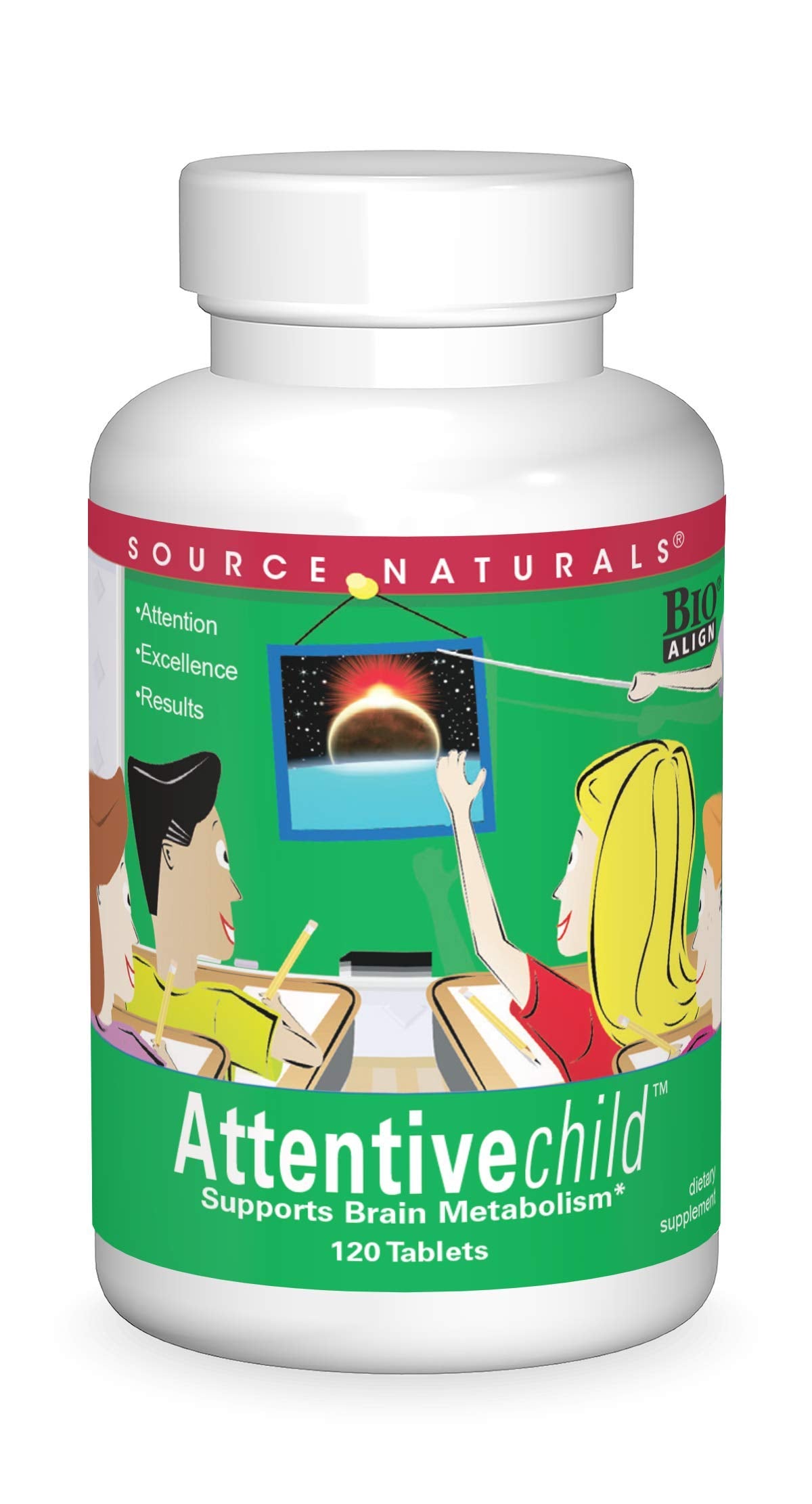 Source Naturals Attentive Child 120 Tablets