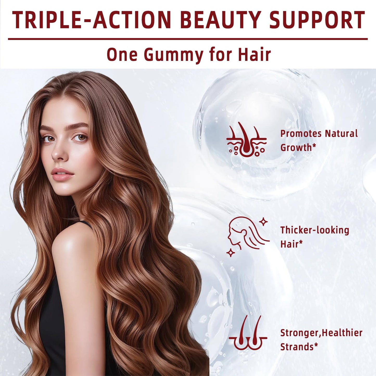 DDOOUU Lumin Hair Growth Gummies 60 Count