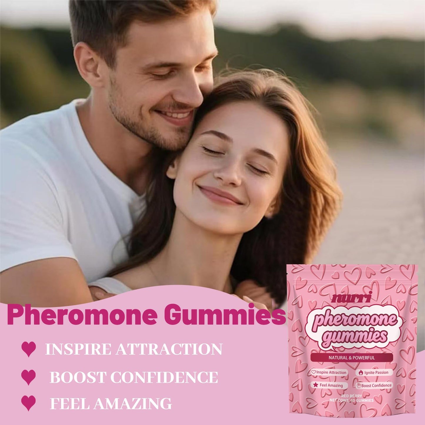 Nurri Pheromone Gummies for Her Powder, 1 Ounce