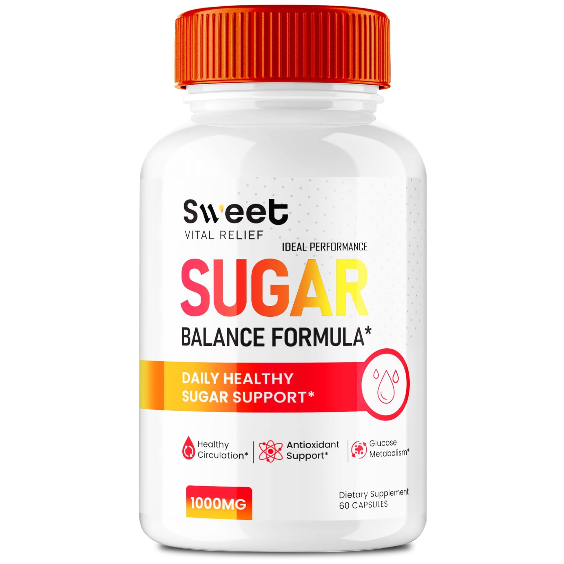 IDEAL PERFORMANCE Sweet Vital Relief Blood Balance Formula Capsule, 60 Capsules