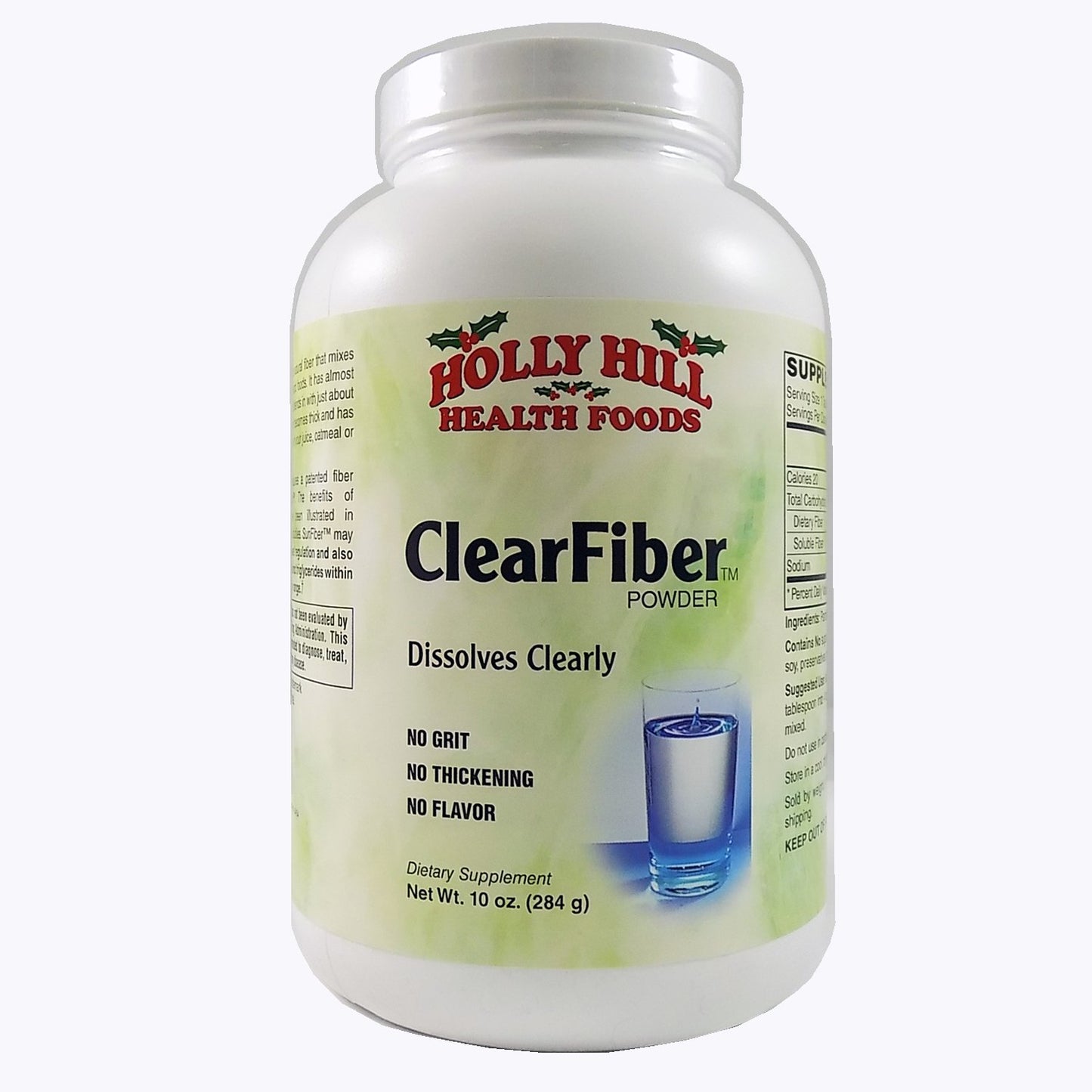 Holly Hill Health Foods Clear Fiber Powder, 10 Ounce