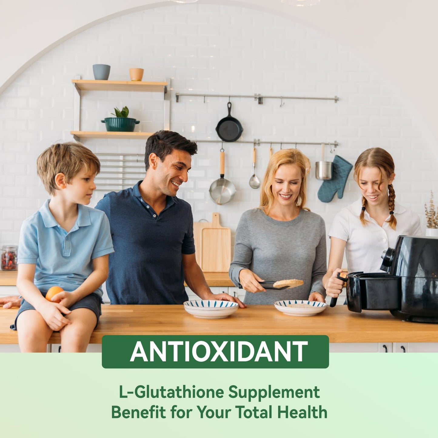 EAZGOO Glutathione Supplement 1000mg Capsule 60 Count