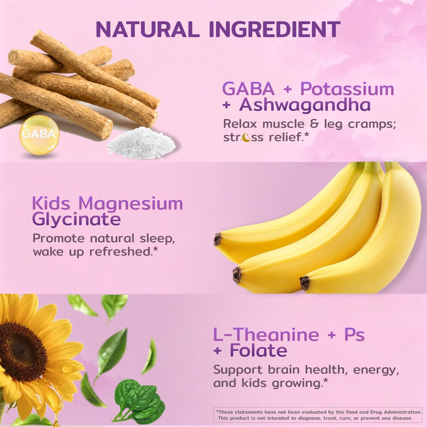 Nextdia Magnesium Glycinate Gummies 400mg/200mg for Kids & Teens, 120 Gummies