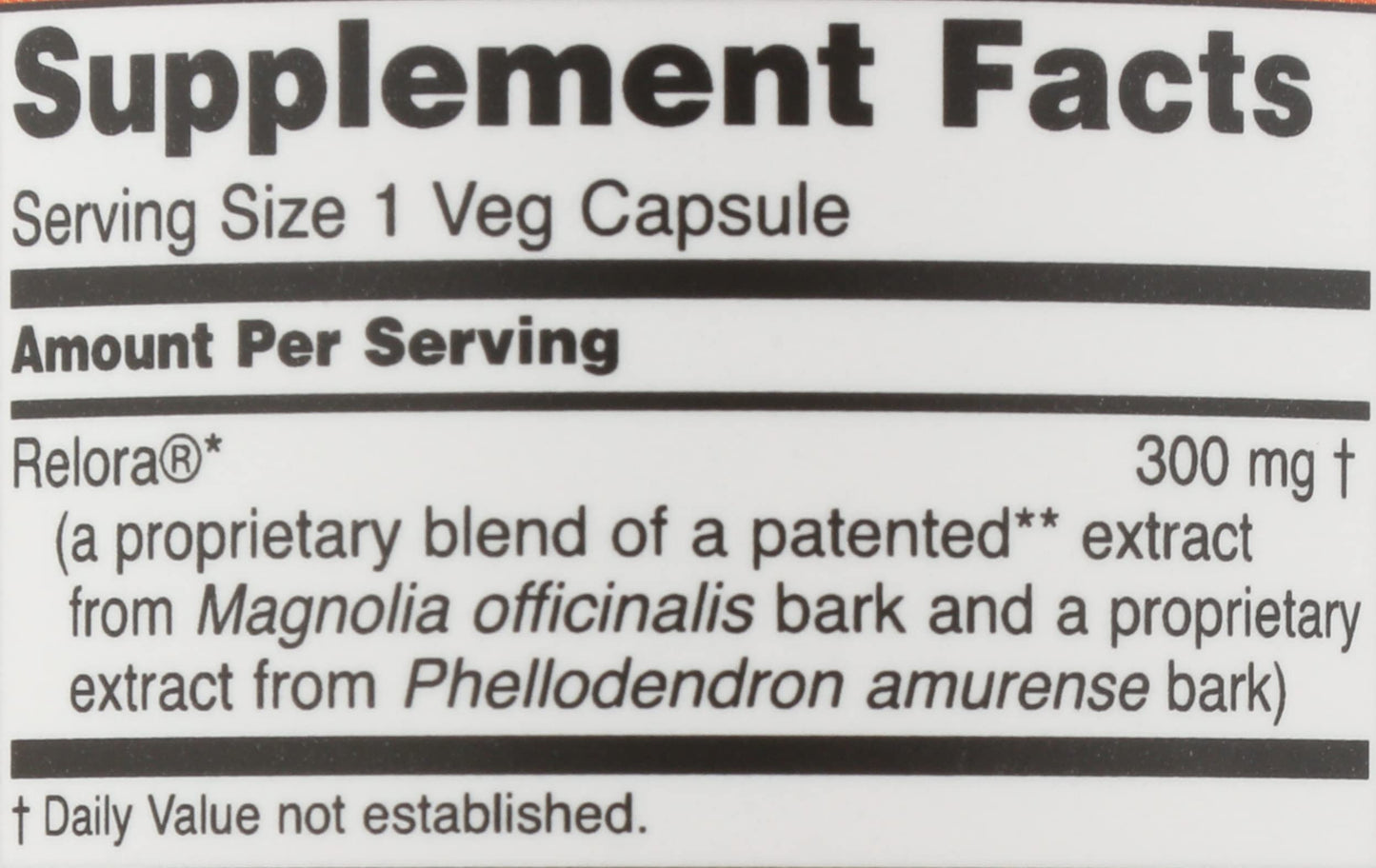 NOW Foods Relora 300 Capsule, 60 Count