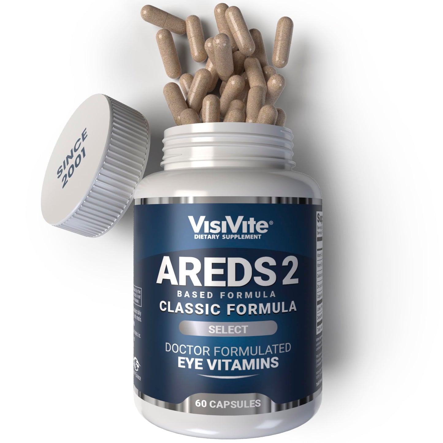VisiVite AREDS 2 Select Eye Vitamins for Macular Support Capsule 1 Count