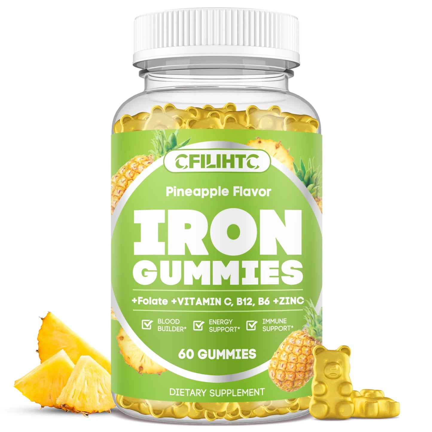 CFILIHTC Iron Gummies 60 Count
