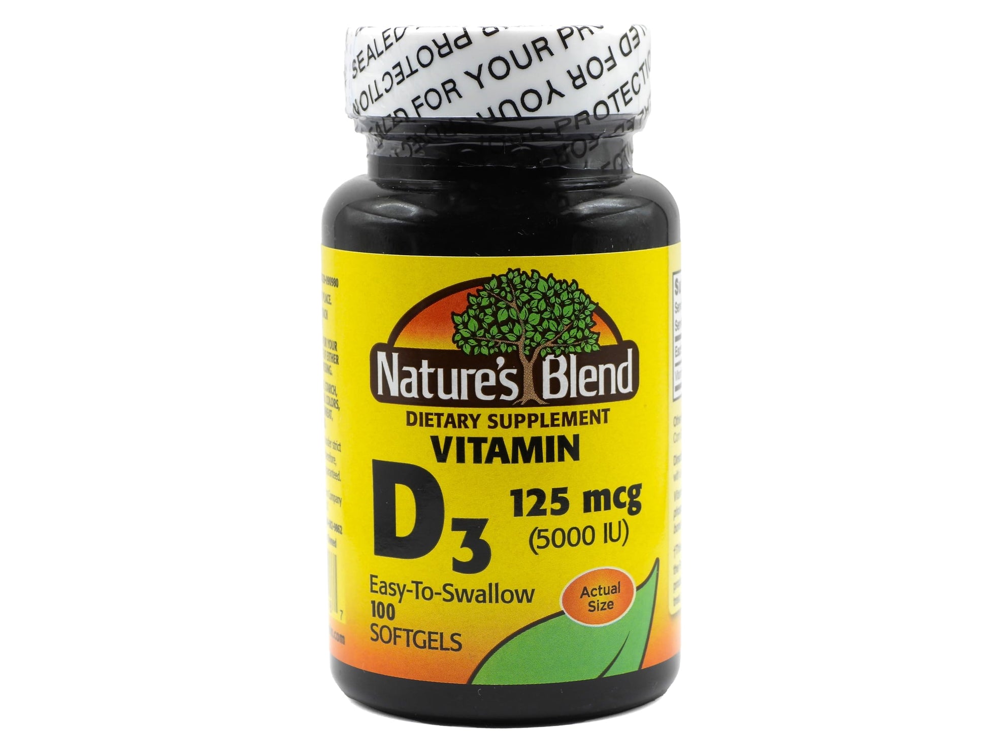 Nature's Blend Vitamin D3 125 MCG (5000 IU) Softgels 100