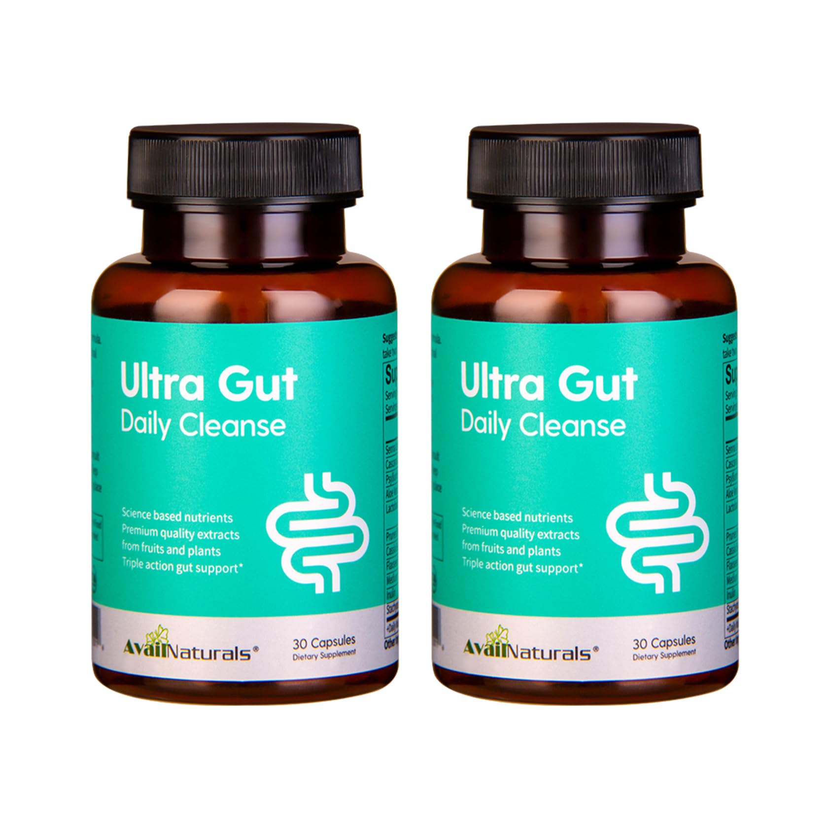 AvailNaturals Ultra Gut Daily Cleanse Capsules, 60 Count