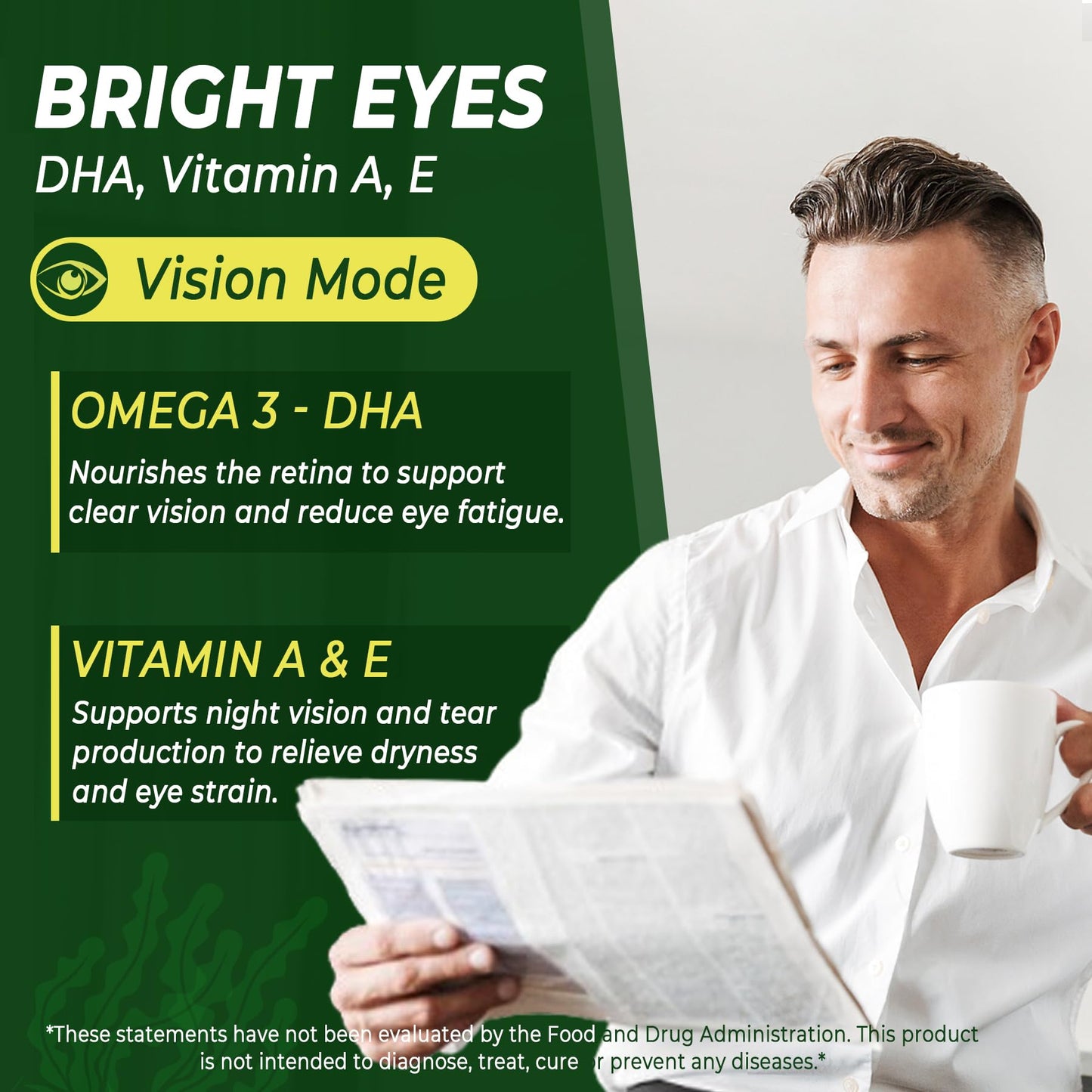 LILICARE Omega 3 Gummies 2200mg from Algae Oil (DHA 640mg & EPA 290mg), 60 Count