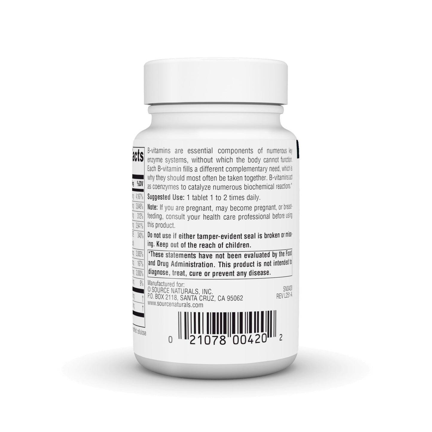 Source Naturals B-50 Complex Tablets, 50 Count