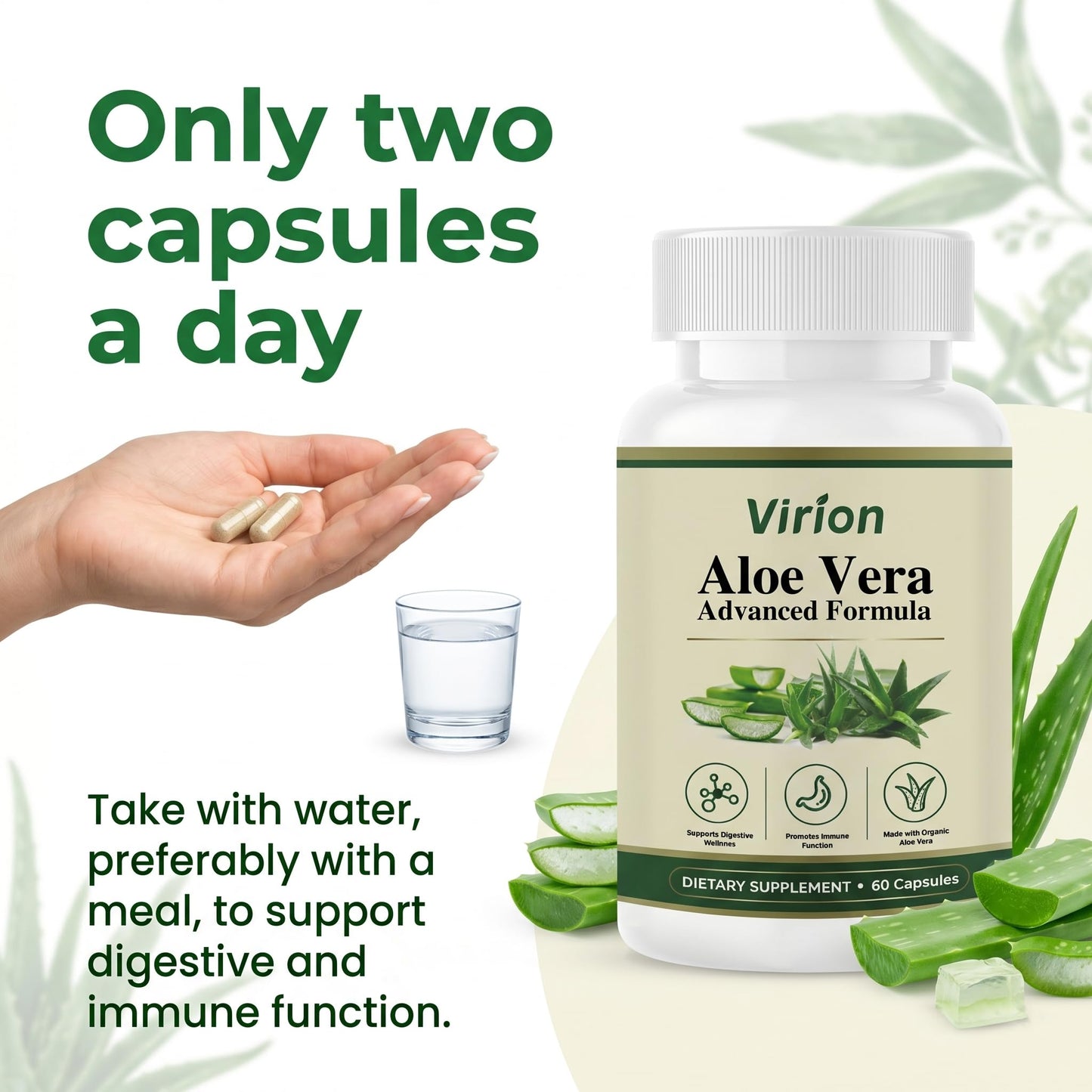 Virion Aloe Vera Capsule 1 Count
