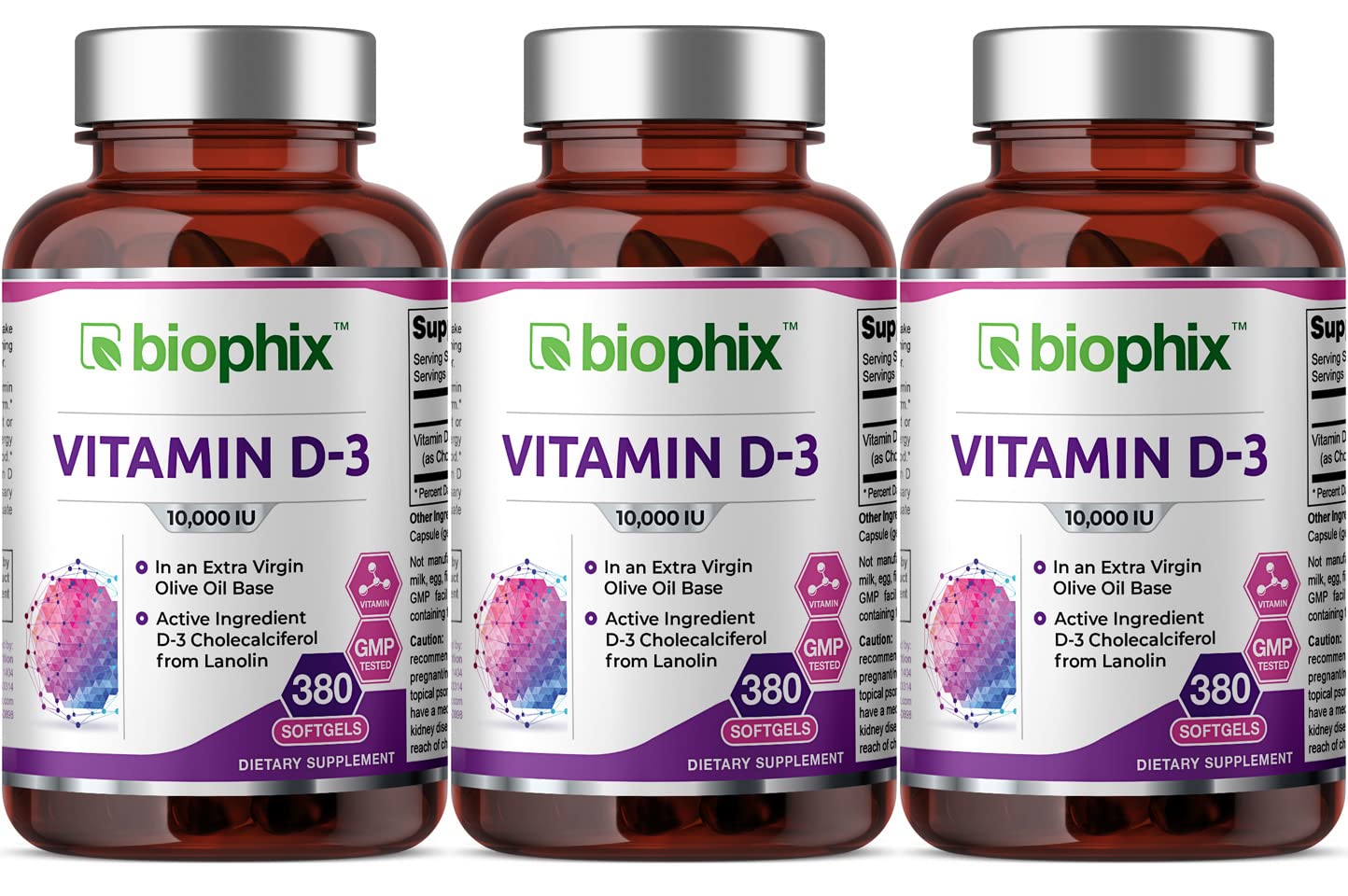 Biophix Vitamin D-3 10000 IU 1140 Softgels