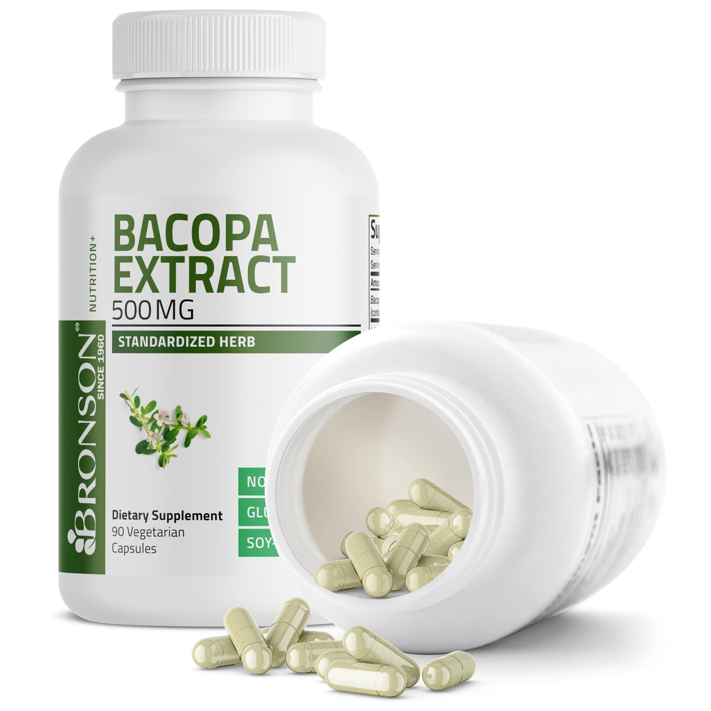 Bronson Bacopa Monnieri Extract 500 mg Capsules 90