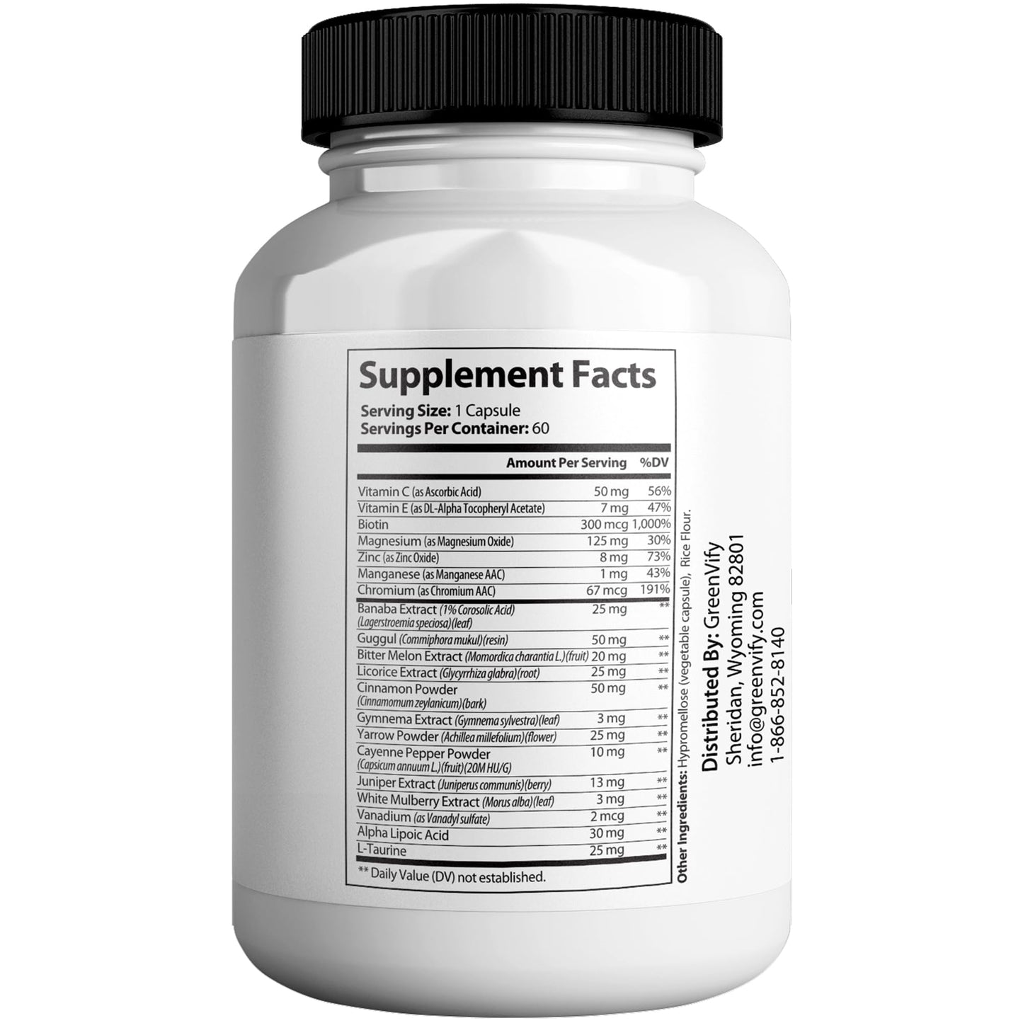 GREENVIFY Sugar Detox Max Formula Capsule 120 Capsules