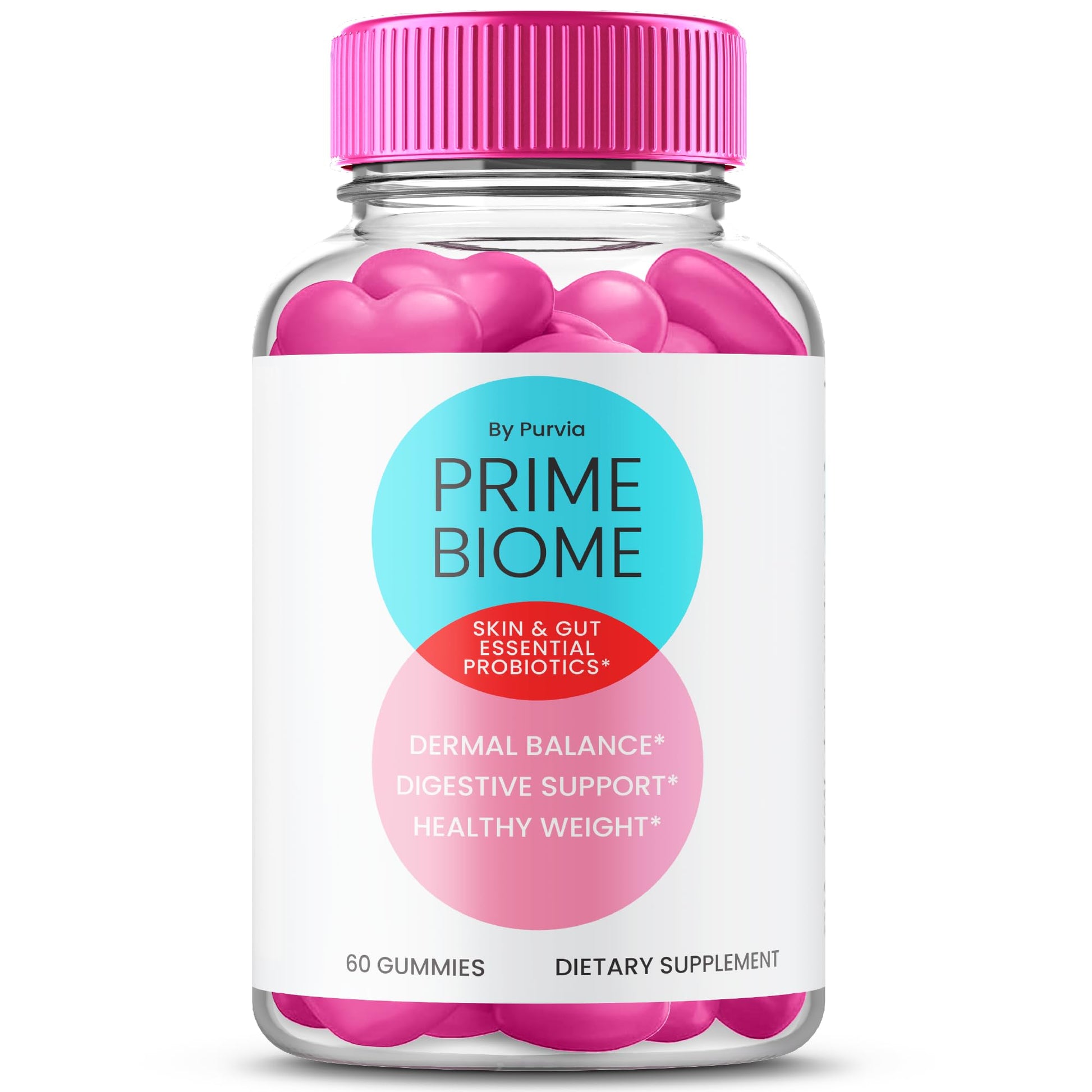 Purvia Prime Biome Gummies 60 Count
