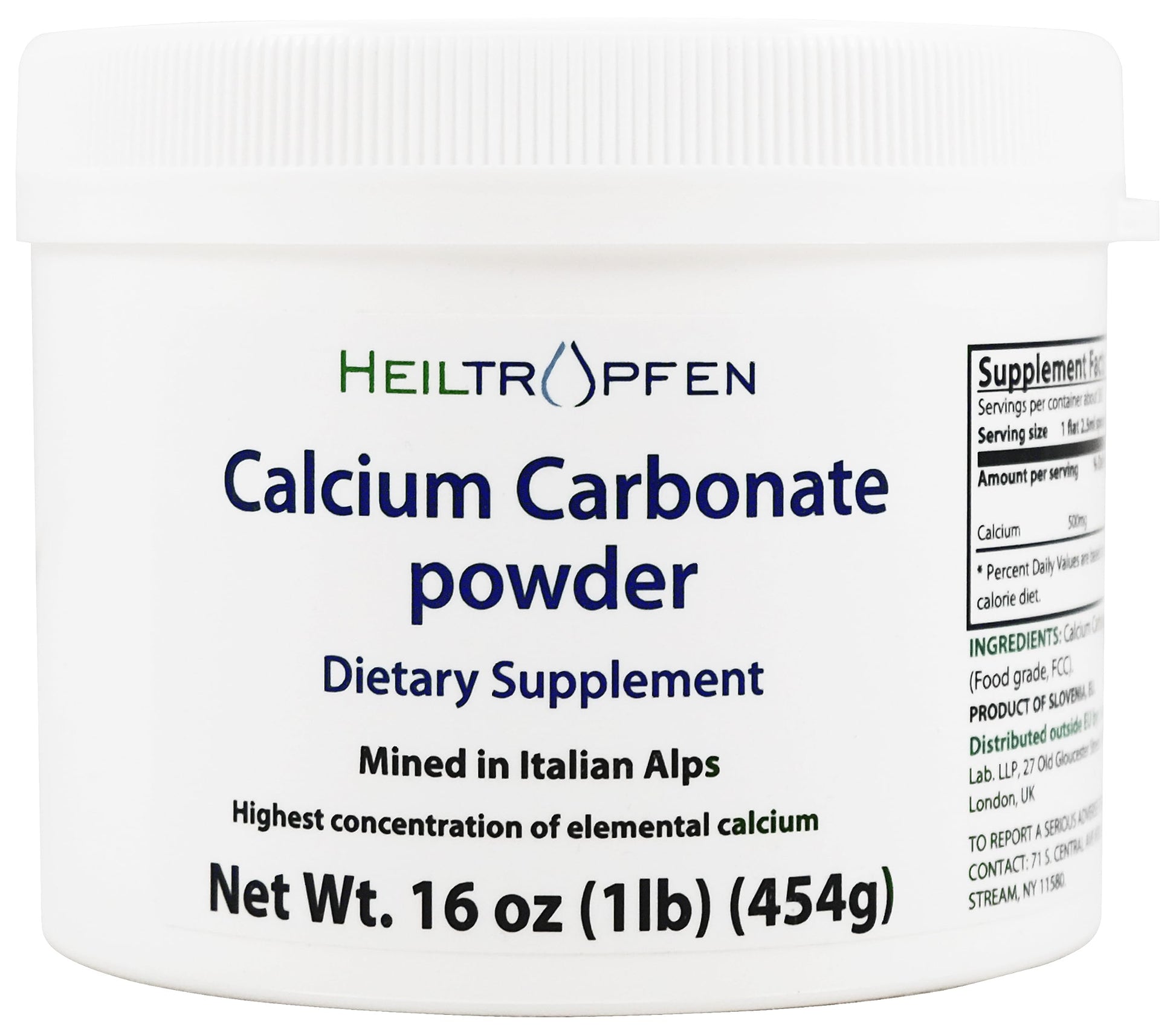 Heiltropfen Calcium Carbonate Powder 16 Ounces