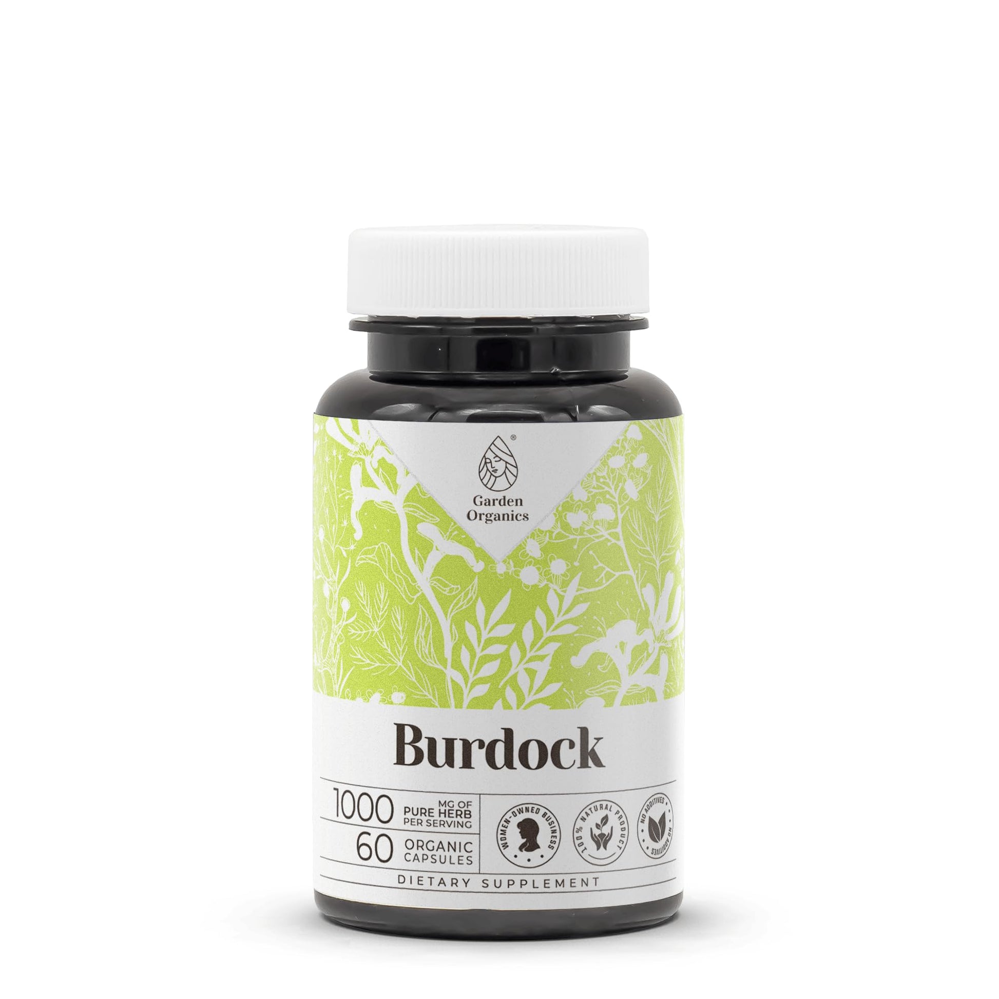 Garden Organics Burdock Capsules, 60 Count