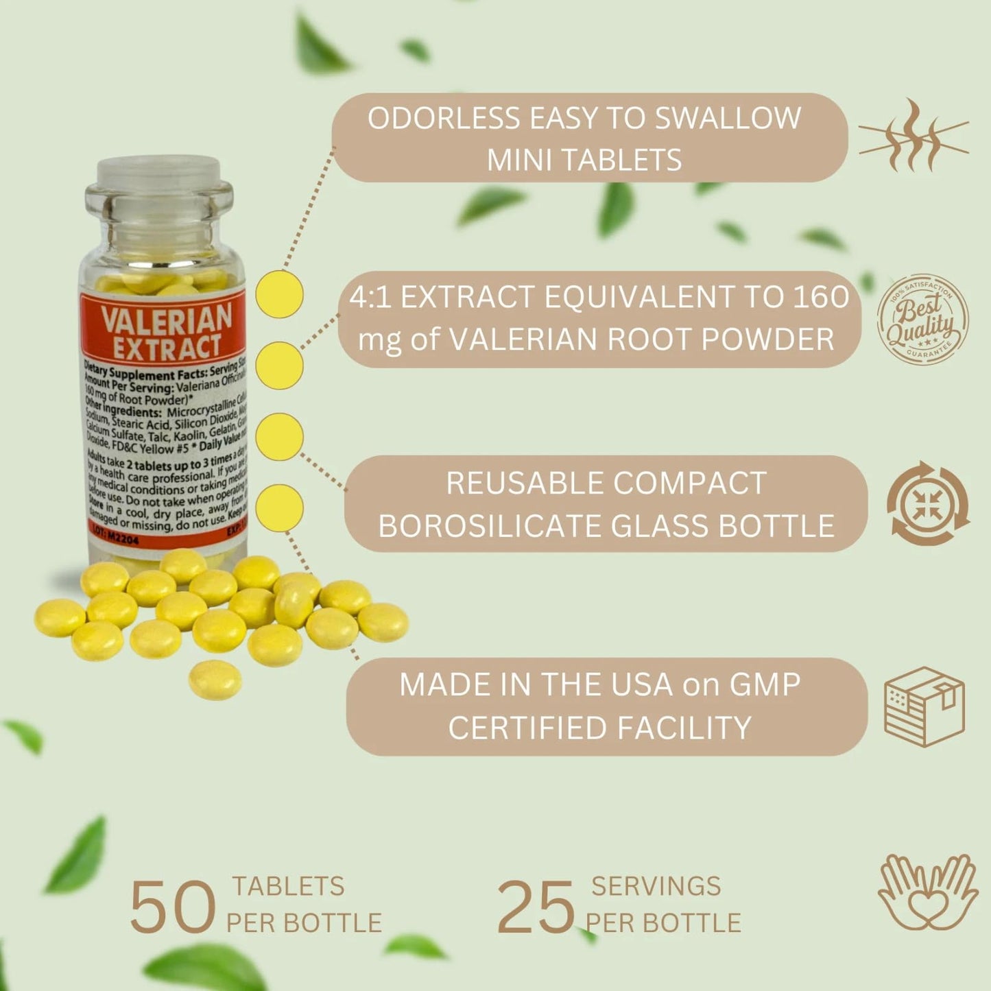 Victoria Bella Valerian Root Extract Tablet, 250 Tablets